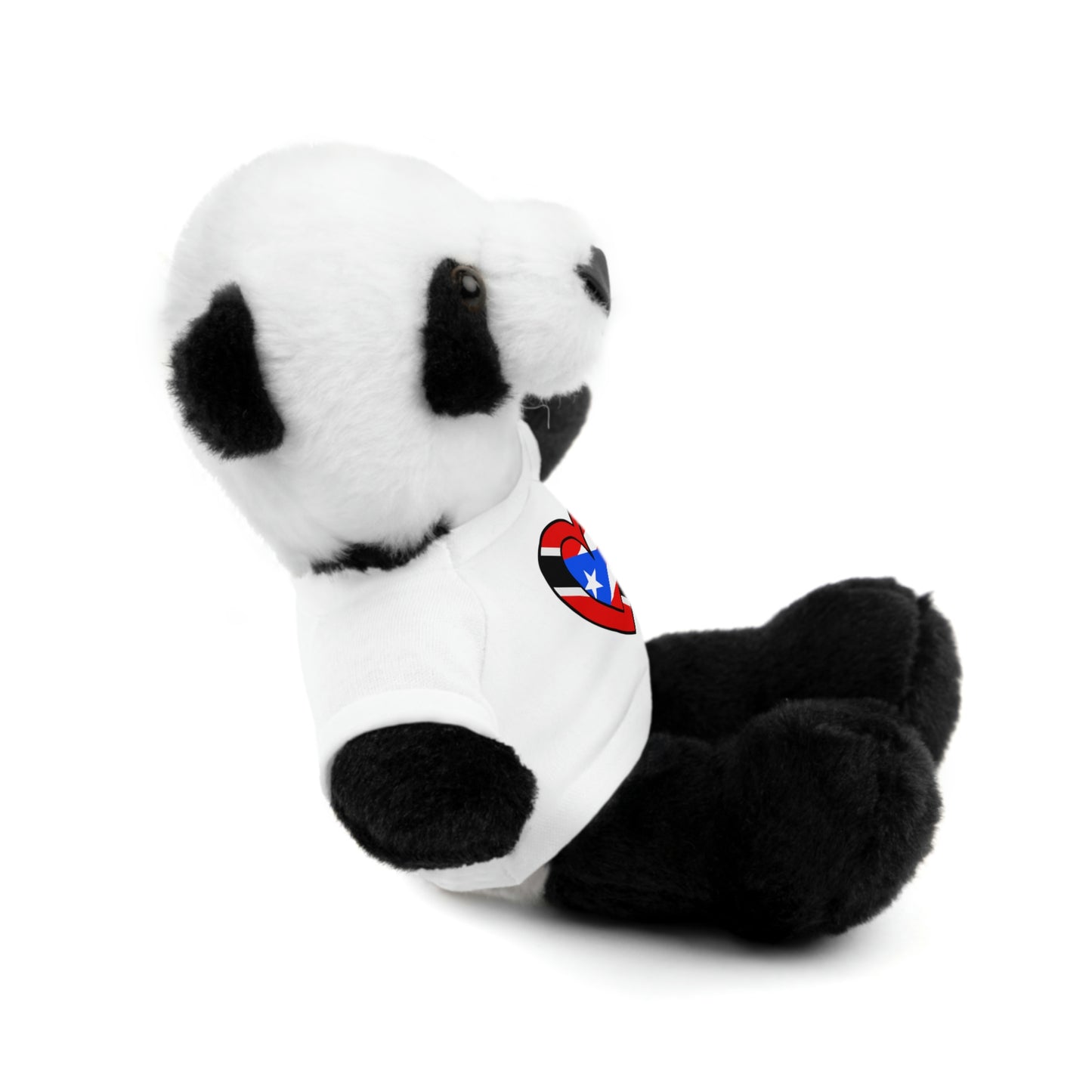 Puerto Rican Trini Valentines Day Gift Stuffed Animal | Boricua Trinidad Flag Toy