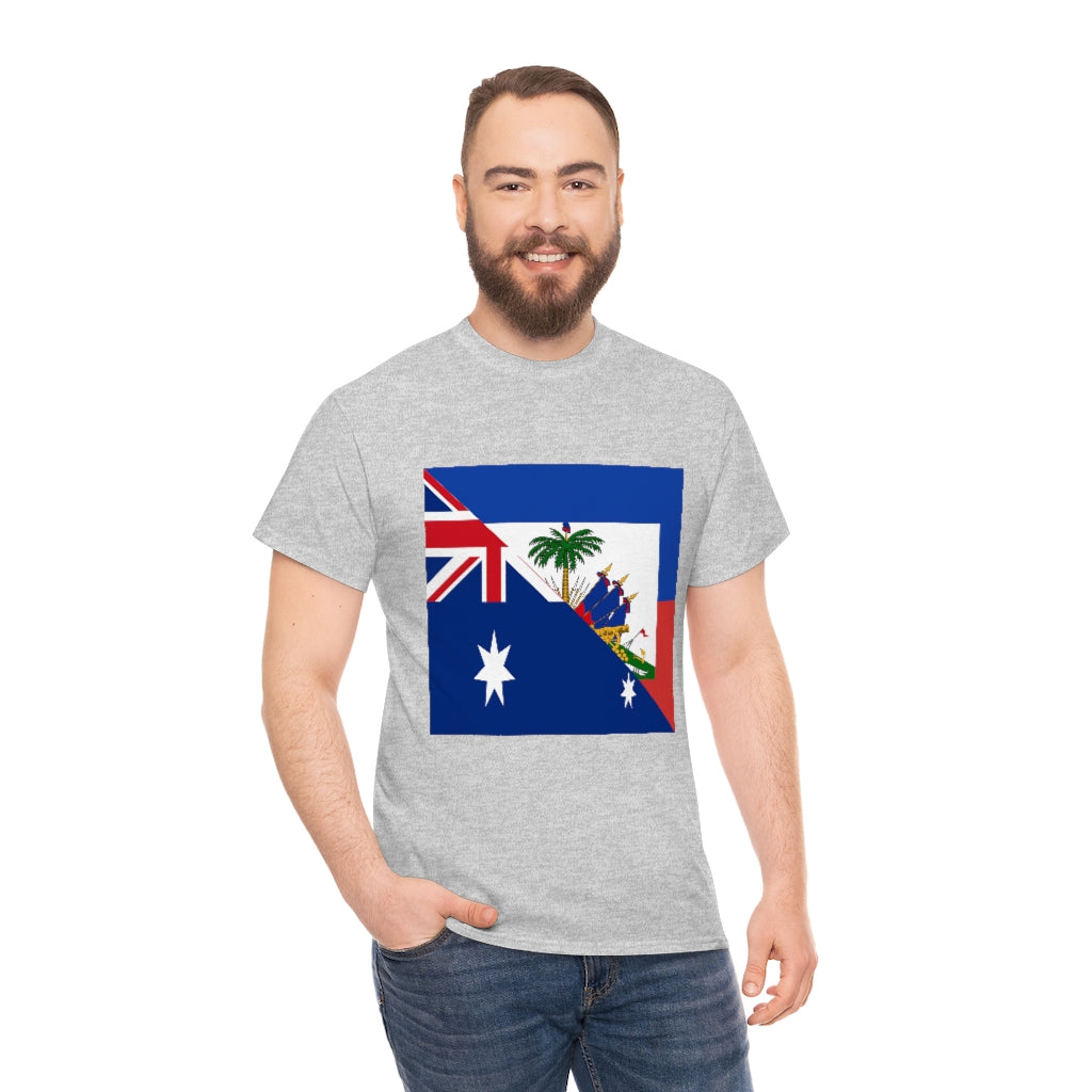 Haitian Australian Flag Tshirt | Unisex Australia Haiti Men Women Shirt