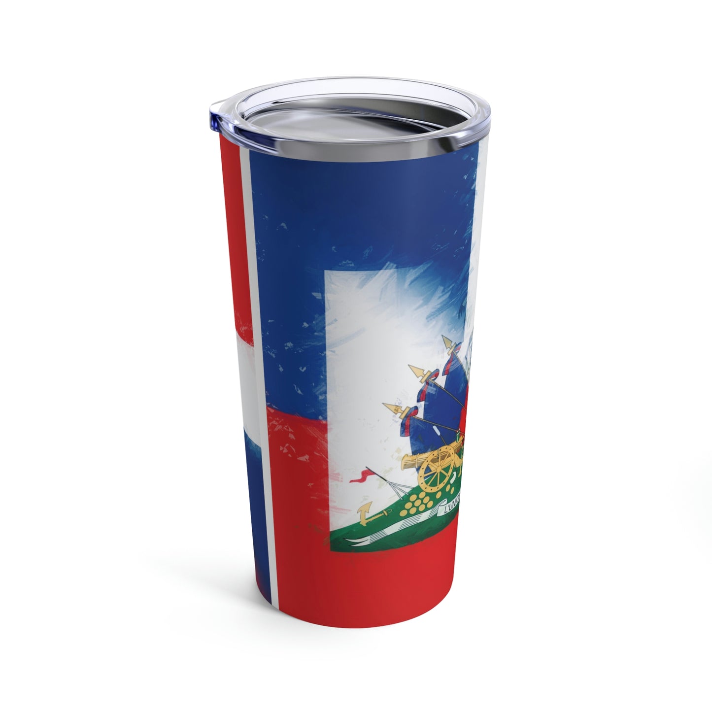 Haiti Dominican Republic Flag | Hispaniola DR Half Haitian Dominican Flag Tumbler 20oz