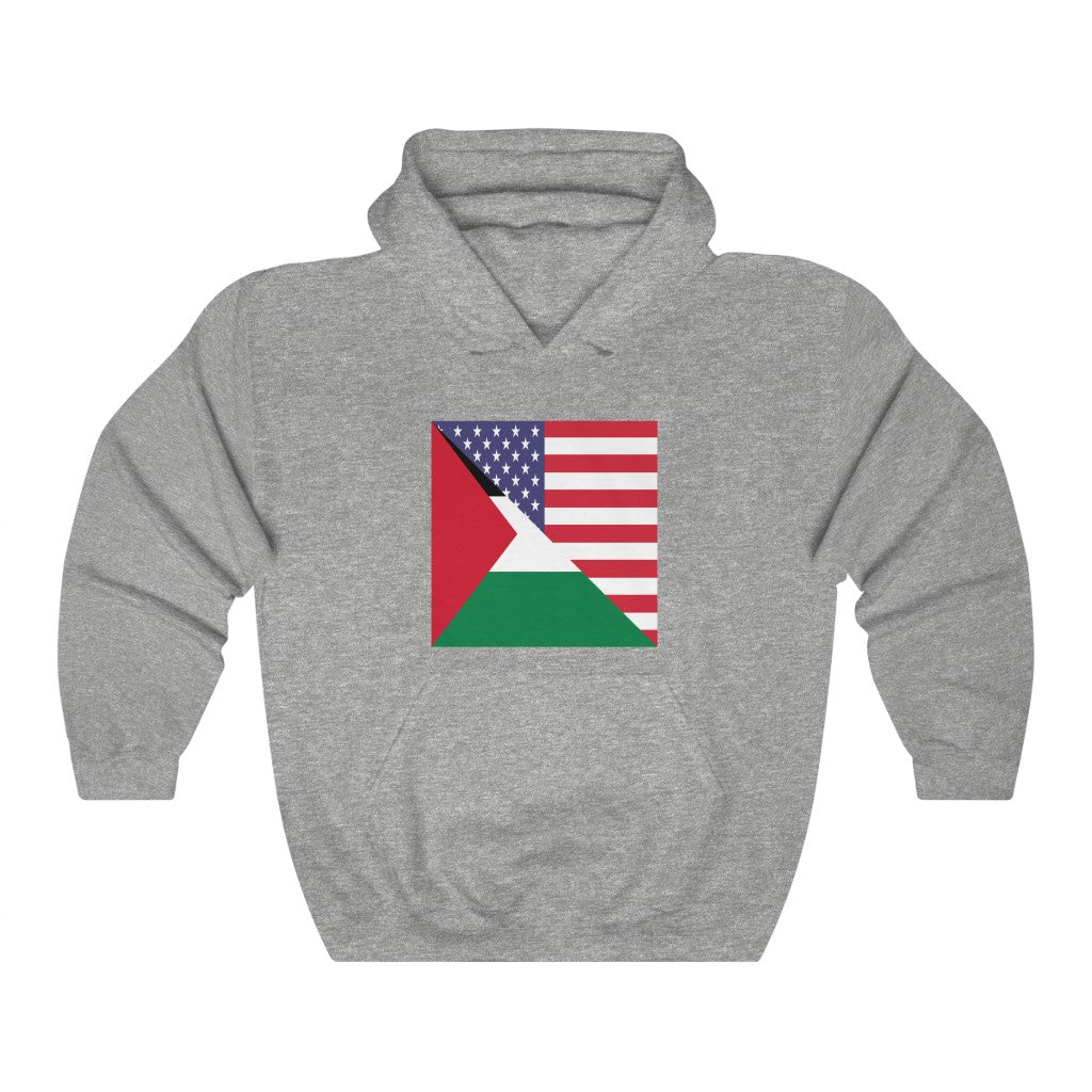 Palestine American Flag Hoodie | Unisex Palestinian Men Women Pullover