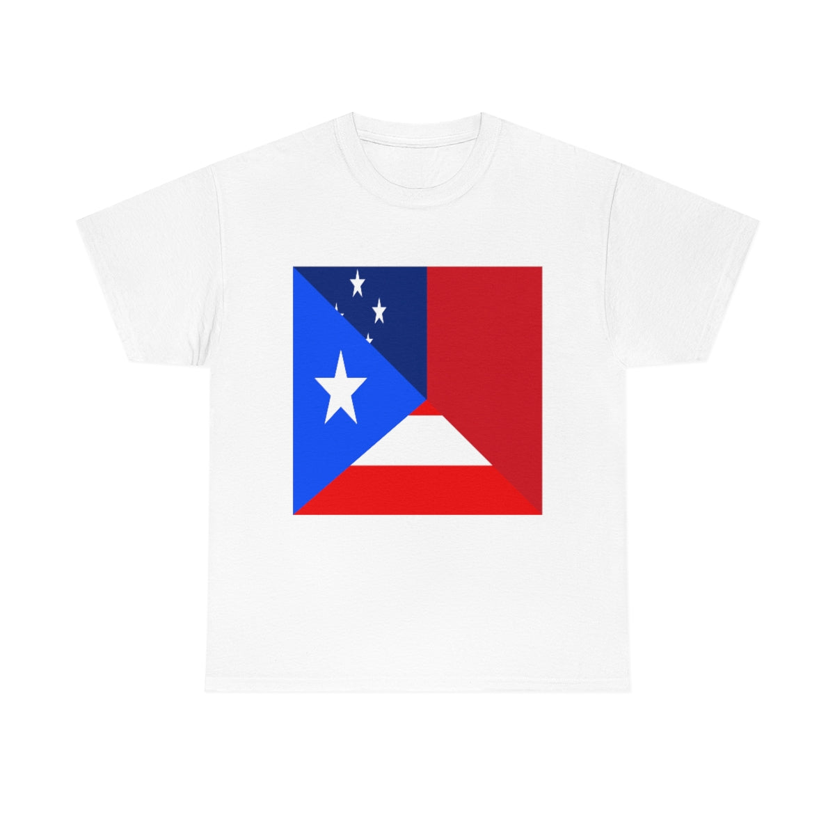 Puerto Rico Samoa Flag Half Puerto Rican Samoan T-Shirt | Unisex Tee Shirt