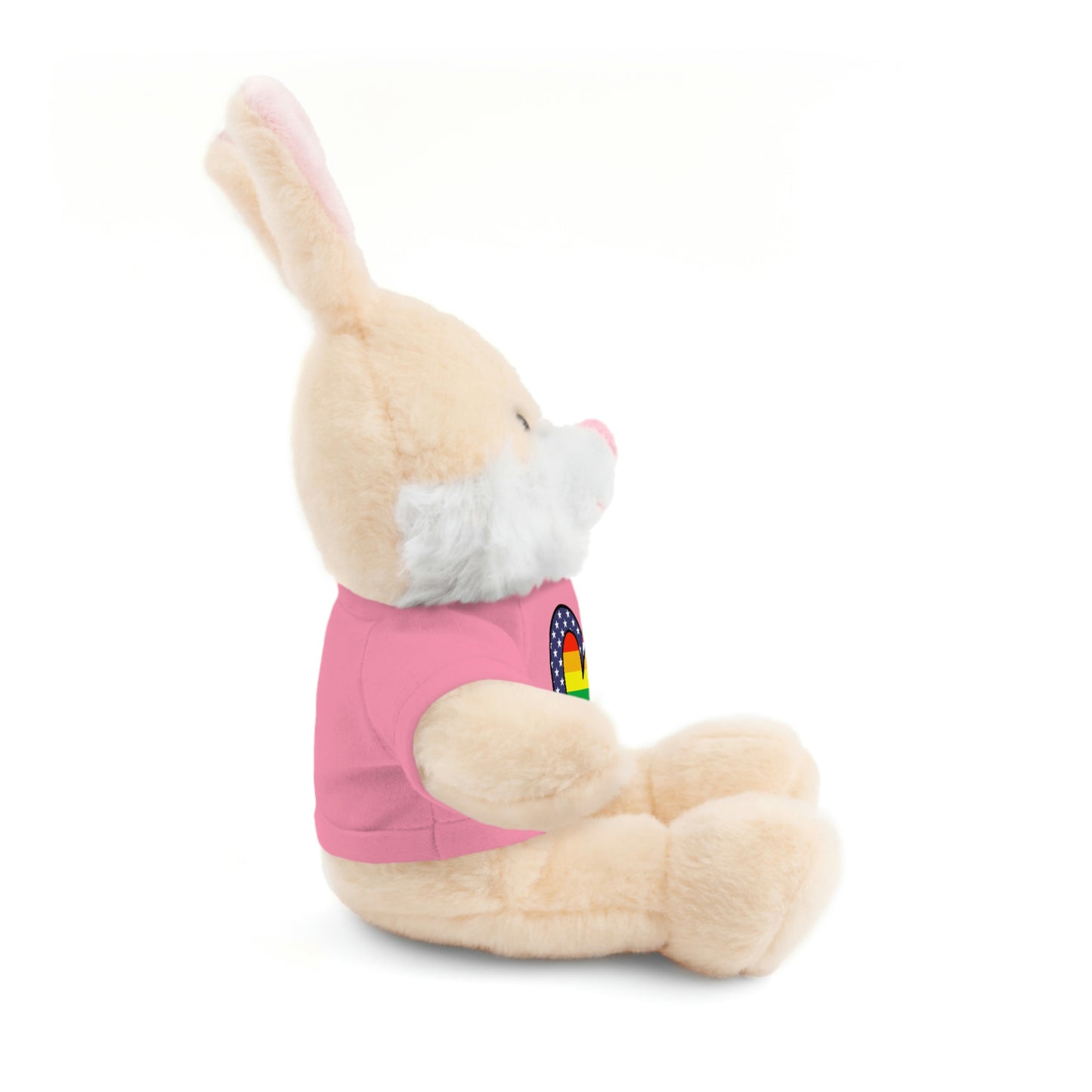 Rainbow Flag Stuffed Animals with Tee Shirt | LGBTQ Pride Valentines Day