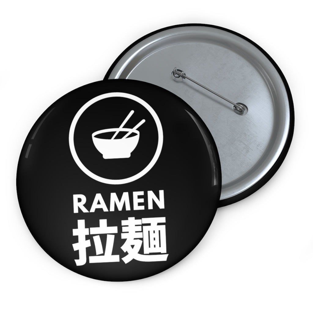 Ramen Kanji Pin Button | Ramen Lover Noodle Gang