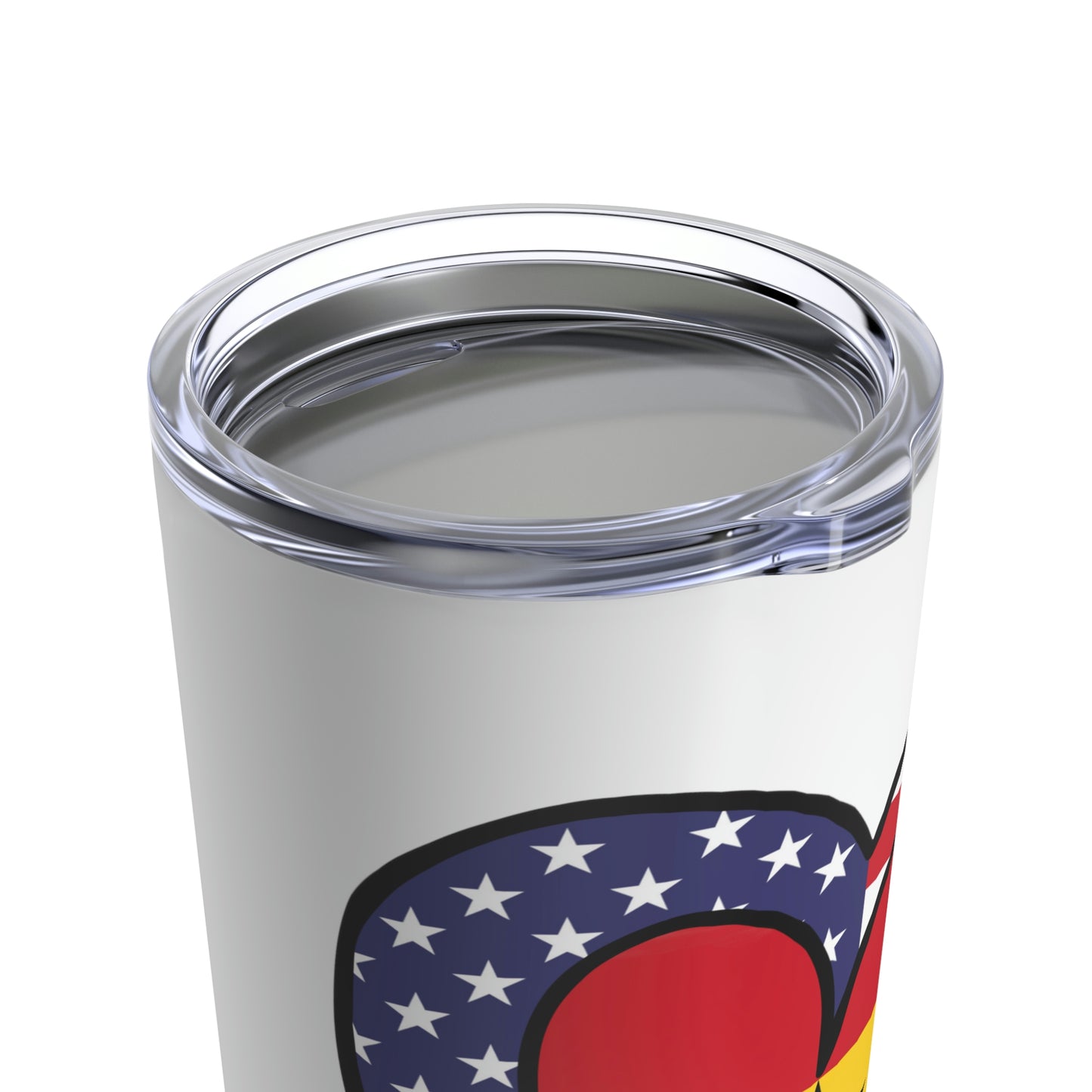 American Ghanaian Flag Heart Valentines Day Gift USA Ghana Tumbler 20oz