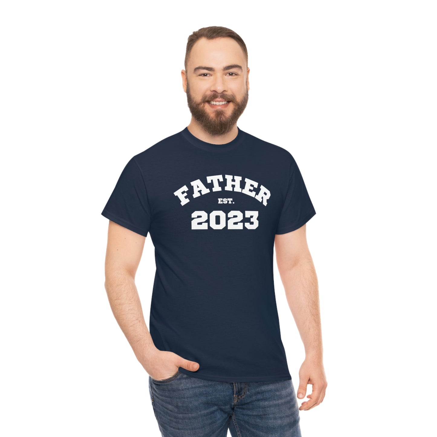 Father Est 2023 Fathers Day Gift for Dad 4 T-Shirt | Unisex Tee Shirt