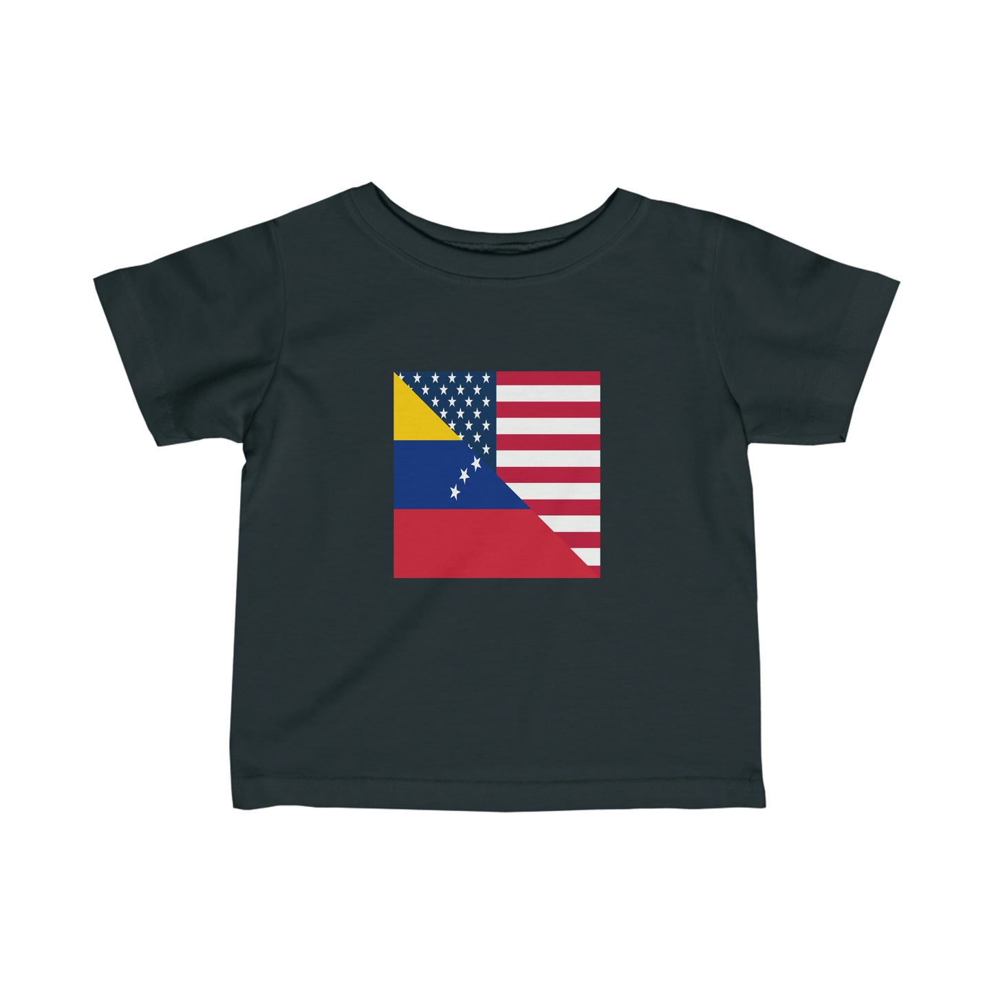 Infant Venezuela American Flag Half Venezuelan USA Toddler Tee Shirt