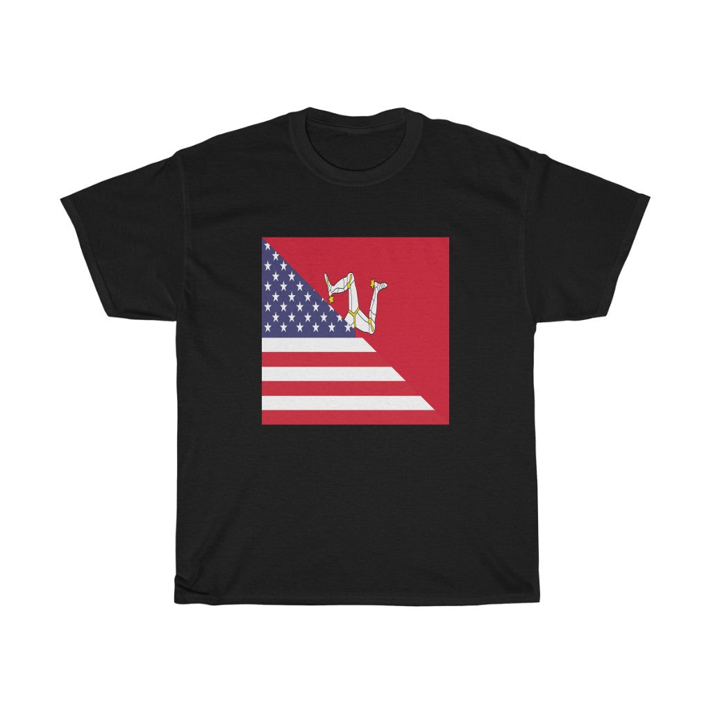 Isle of Man American Flag Tee | Unisex USA Mann Shirt