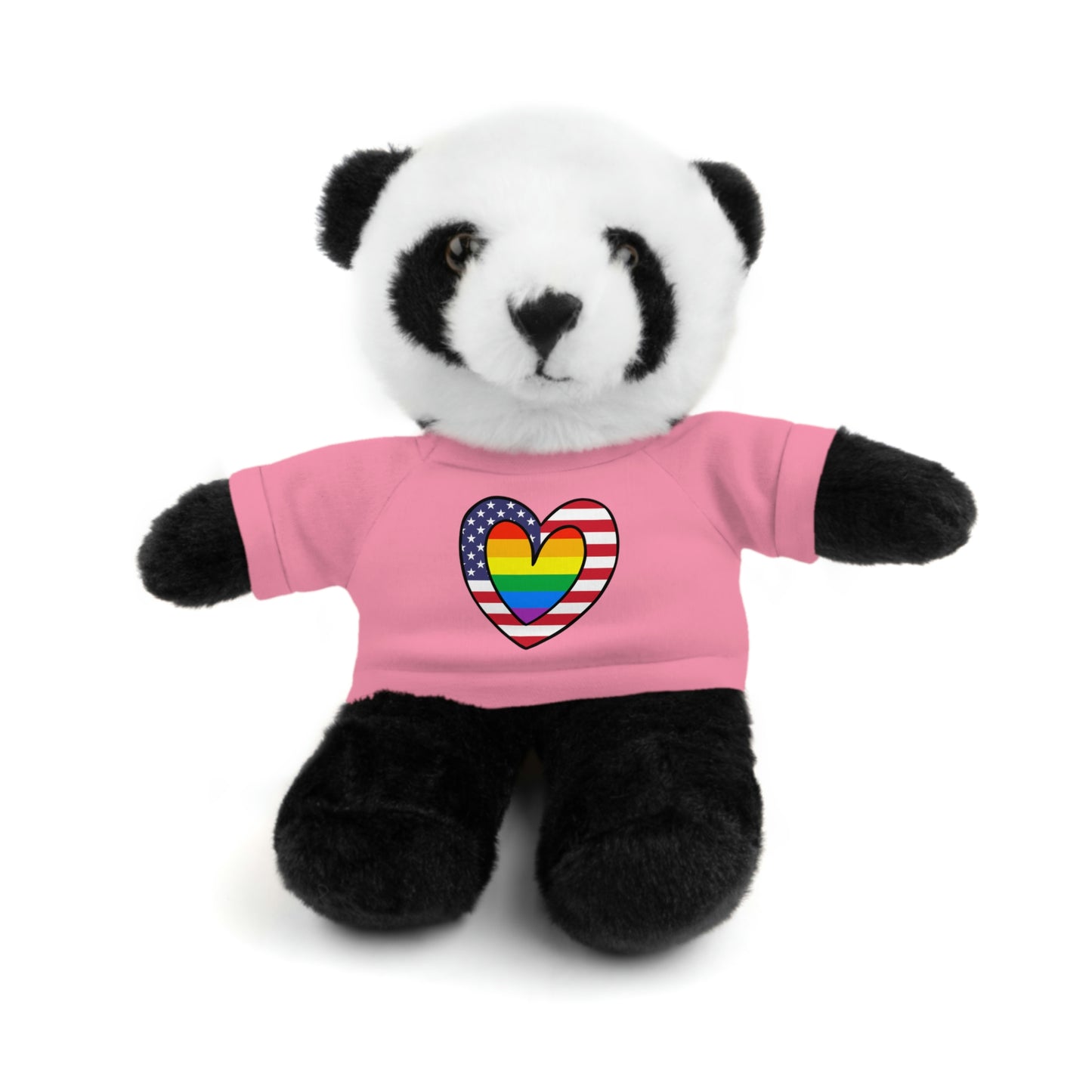 Rainbow Flag Stuffed Animals with Tee Shirt | LGBTQ Pride Valentines Day