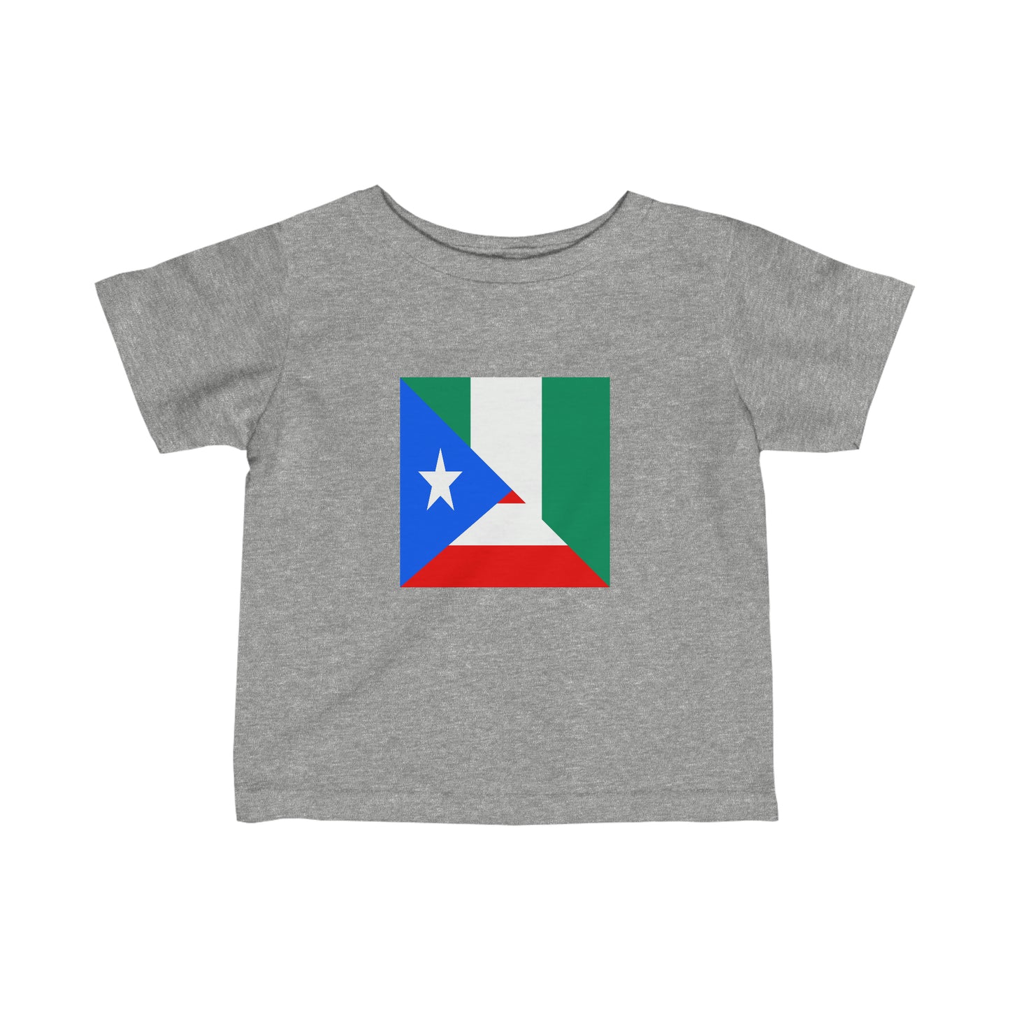 Infant Nigerian Puerto Rican Flag Nigeria PR Toddler Tee Shirt