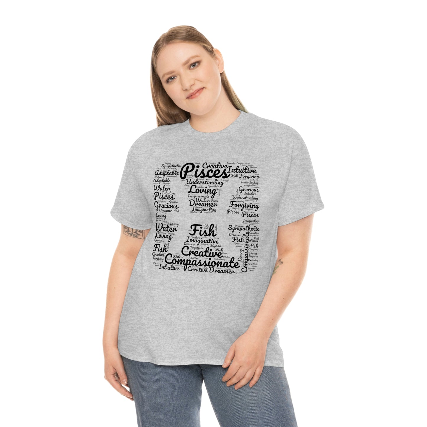 Pisces Zodiac Sign Tee Shirt | Astrology Shapecloud Men Women Clothing