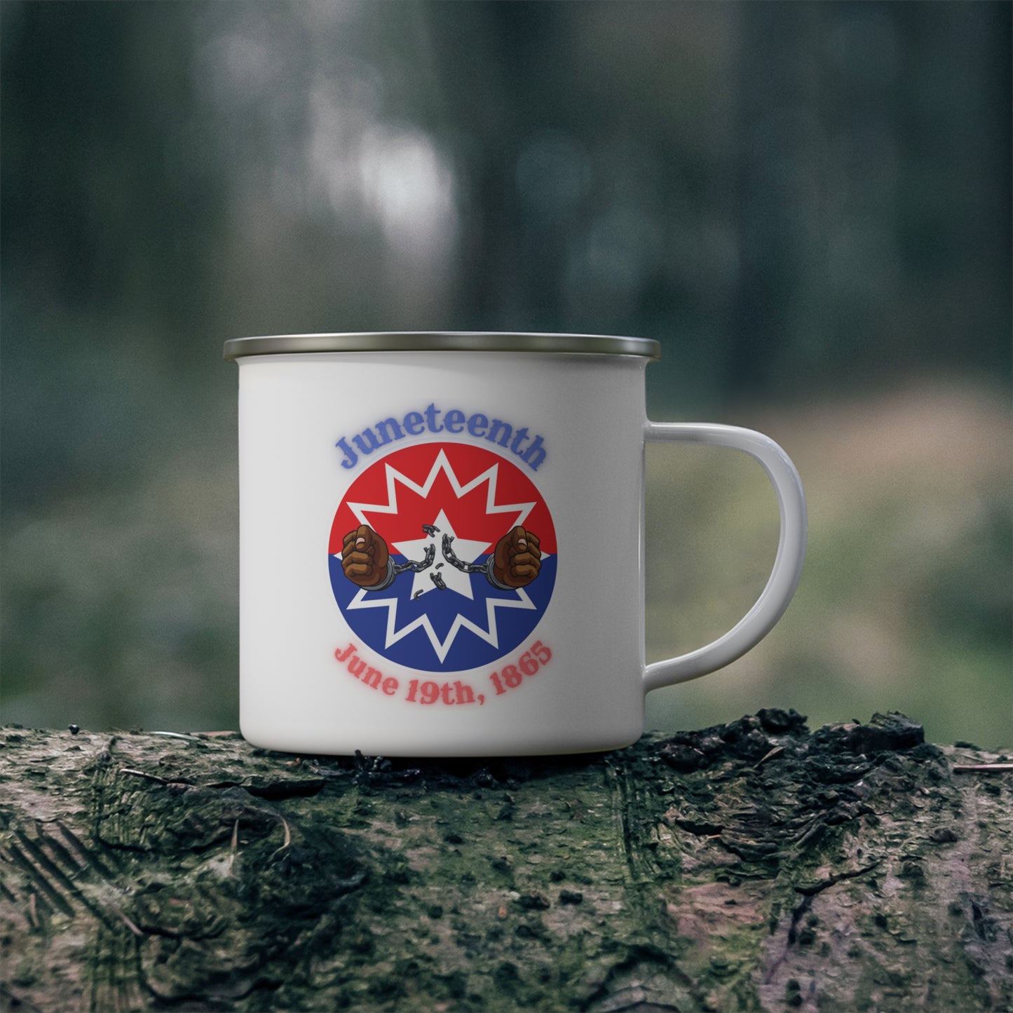 Juneteenth | June 19th Freedom Day Jubilee Day Liberation Day 12oz Enamel Mug