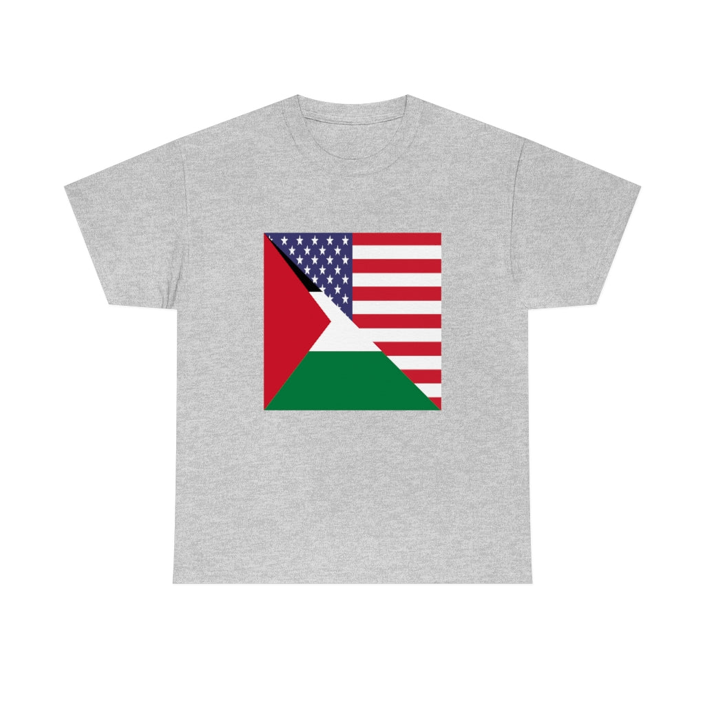 Palestinian American Flag T-Shirt | Unisex Palestine Men Women Tee