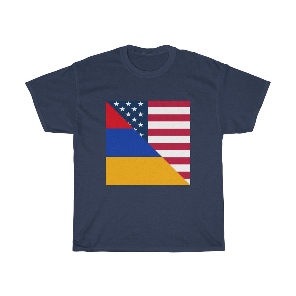 Armenian American Flag T-Shirt | Unisex Armenia USA Tee