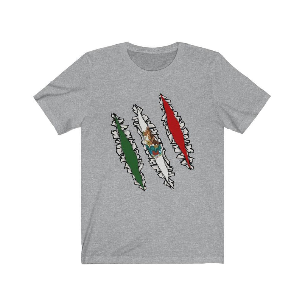 Slashed Mexican Flag Shirt | Mexico Tee Men Women Clothing