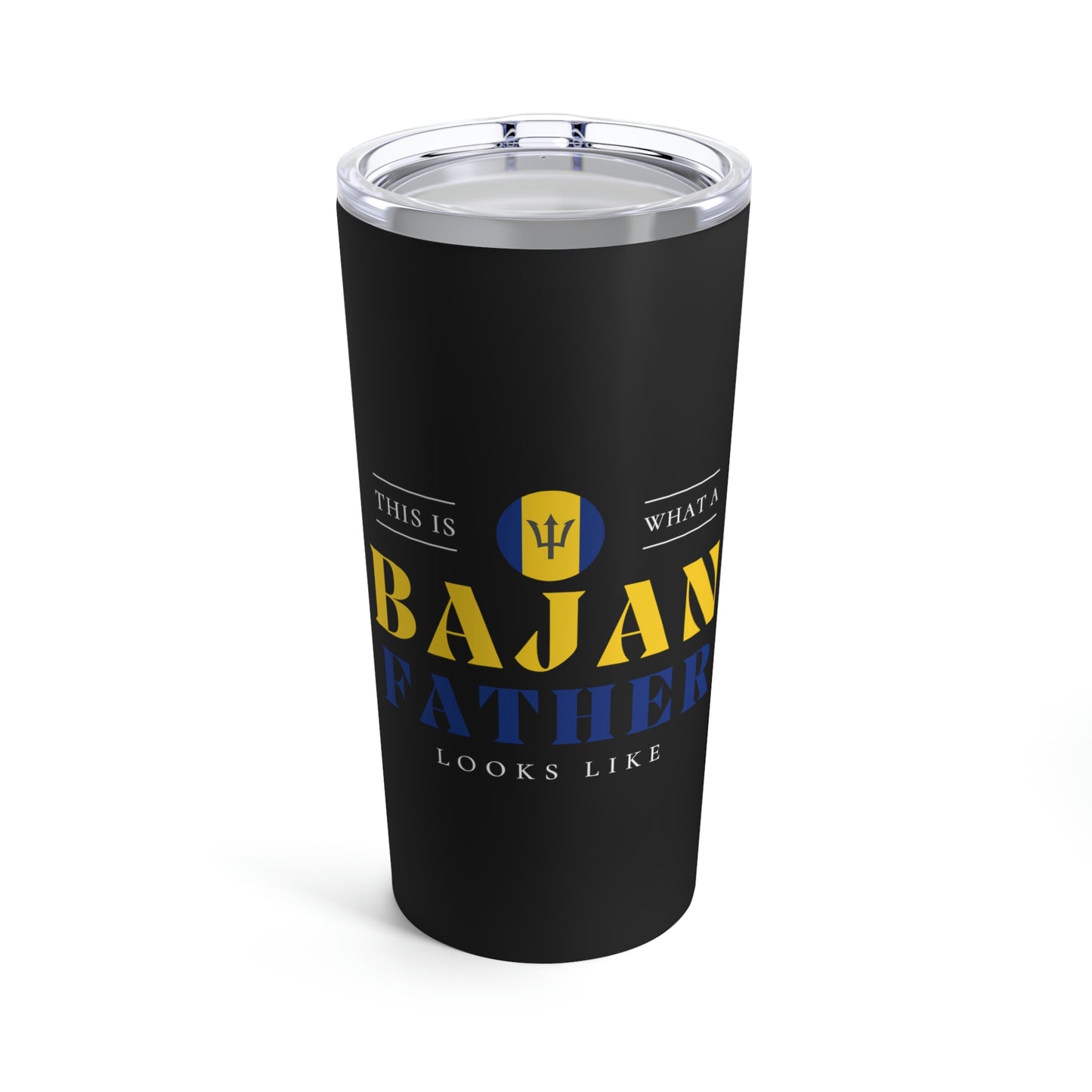 Bajan Father Looks Like Barbados Dad Tumbler 20oz Beverage Container