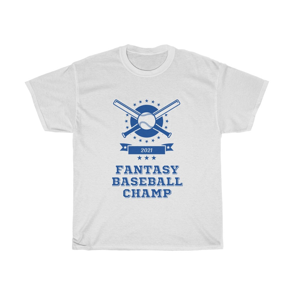 Fantasy Baseball Champ 2021 T-Shirt | Fantasy Champion Tee