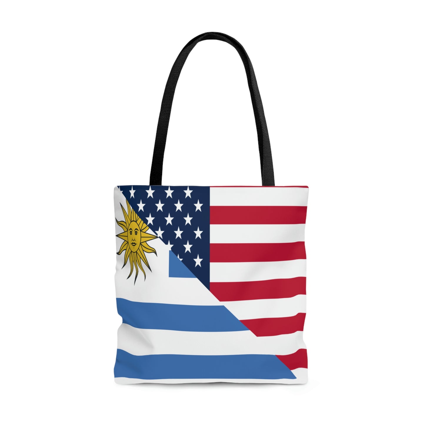 Uruguay American Flag Half Uruguayan USA Tote Bag | Shoulder Bag