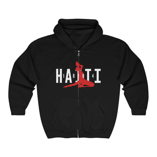 1804 Neg Mawon Haiti Neg Marron Haitian Revolution Zip Hoodie | Hooded Sweatshirt