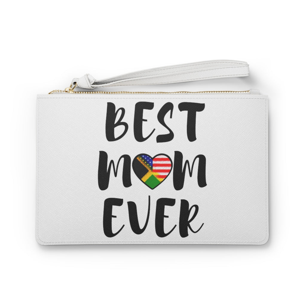 Best Mom Ever (Jamaican-American) Clutch Bag