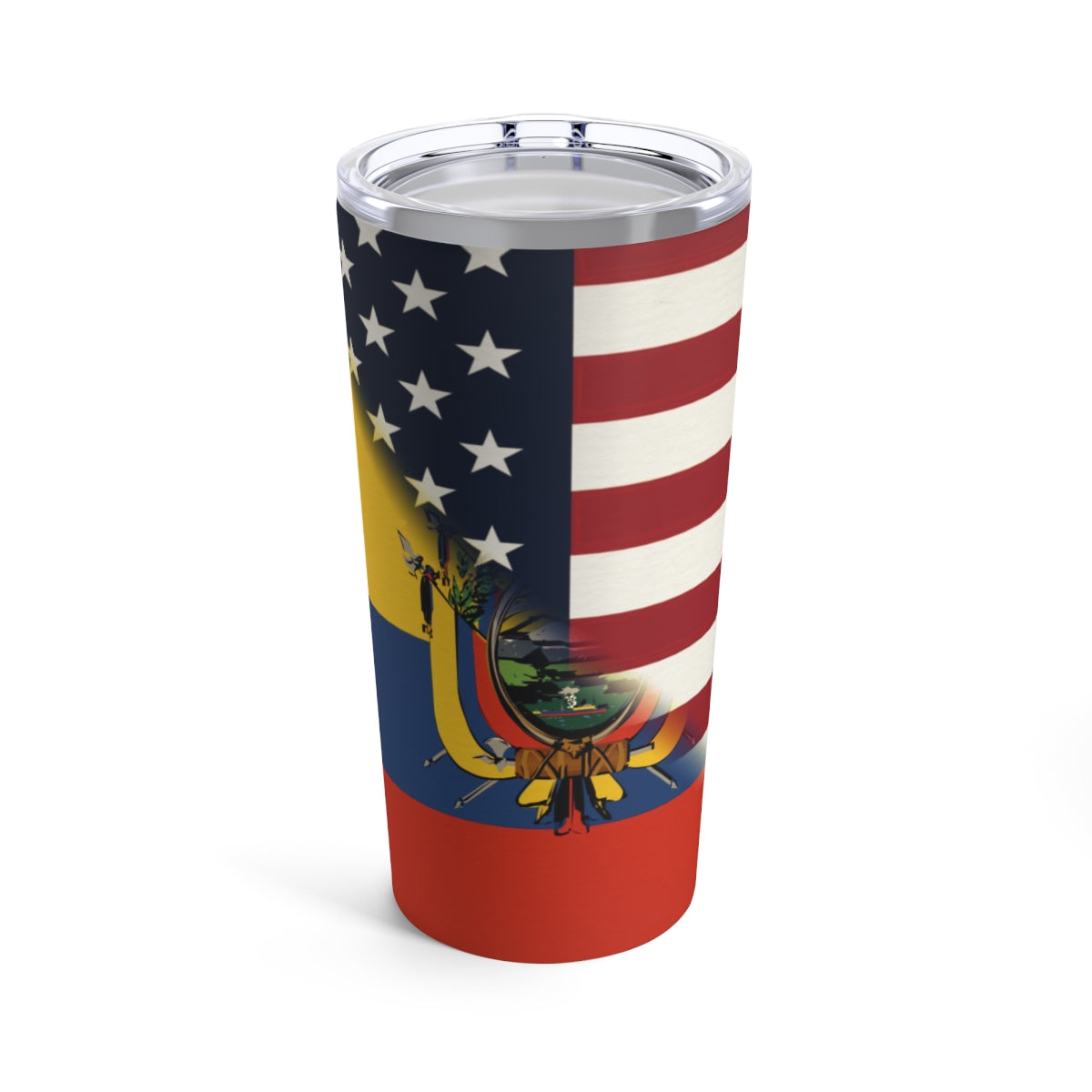 Ecuadorian American Flag | Half Ecuador USA  Tumbler 20oz