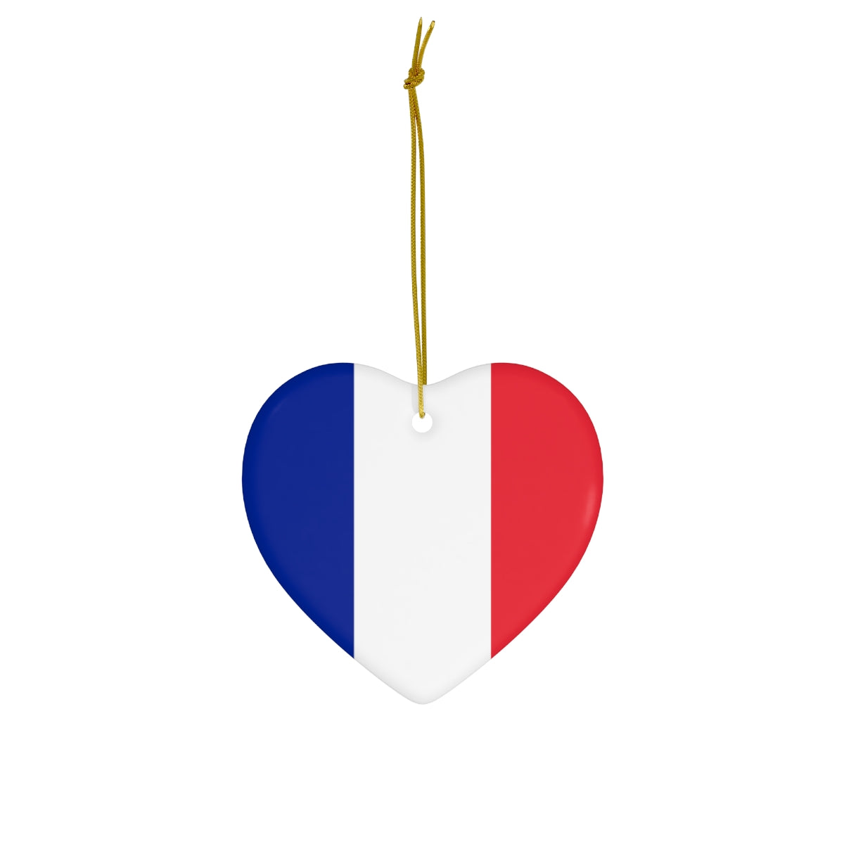 France Flag Ceramic Ornaments | French Christmas Tree