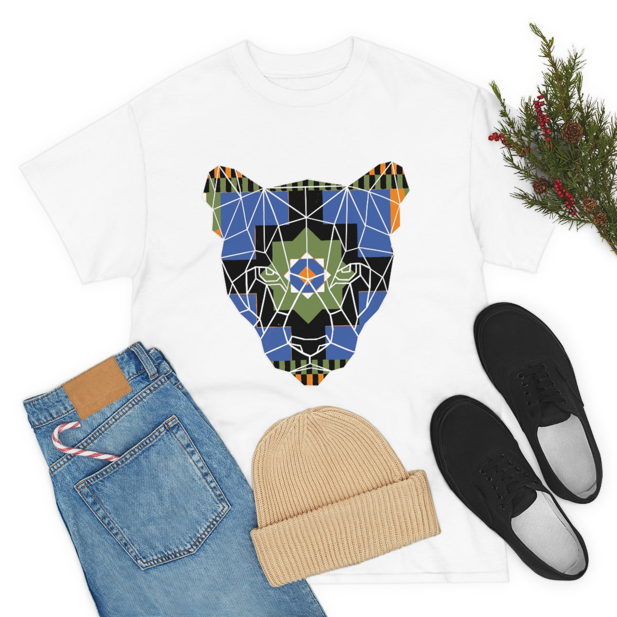 Kente Panther Shirt | Unisex African Tribal Lion T-Shirt