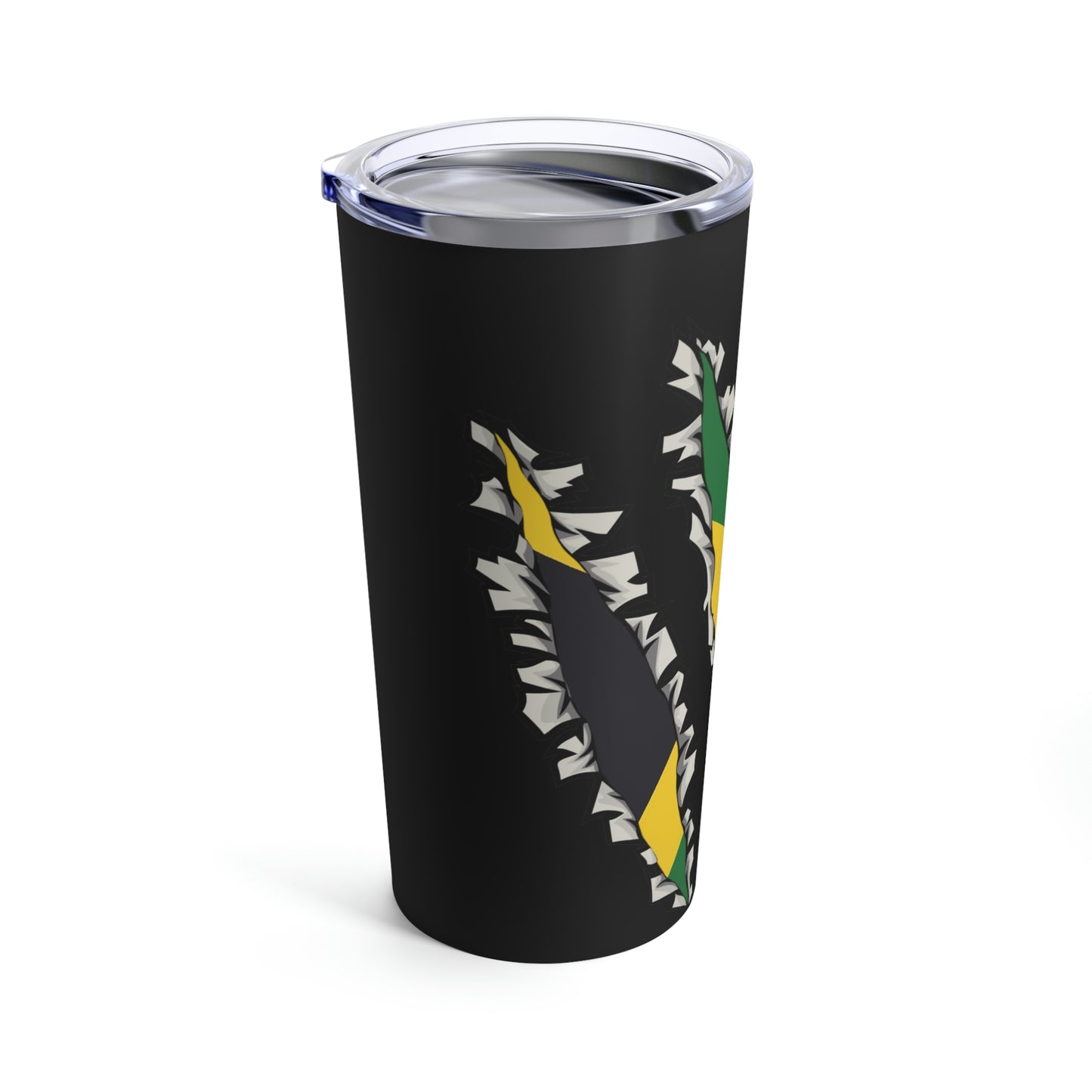 Slashed Jamaican Flag | Jamaica Woman Tumbler 20oz