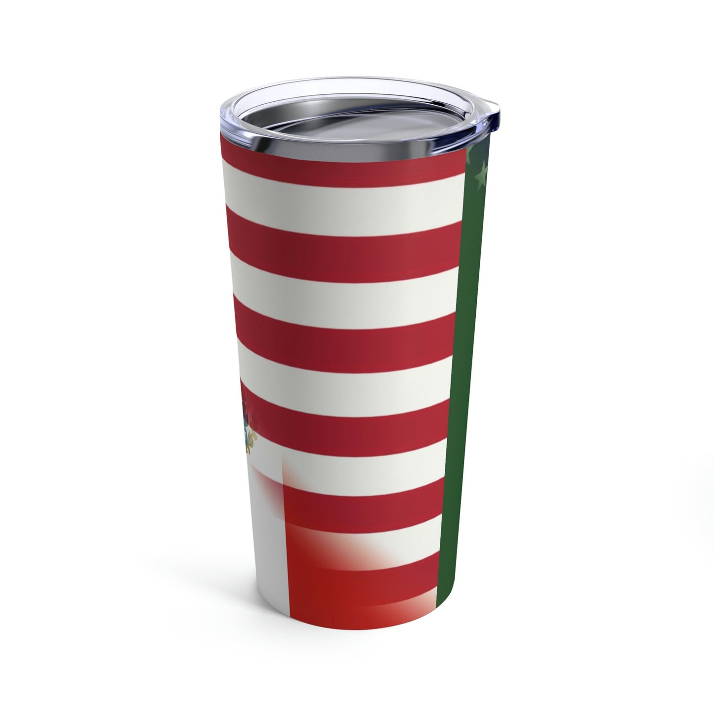 Mexico America Flag | Half US Mexican Tumbler 20oz