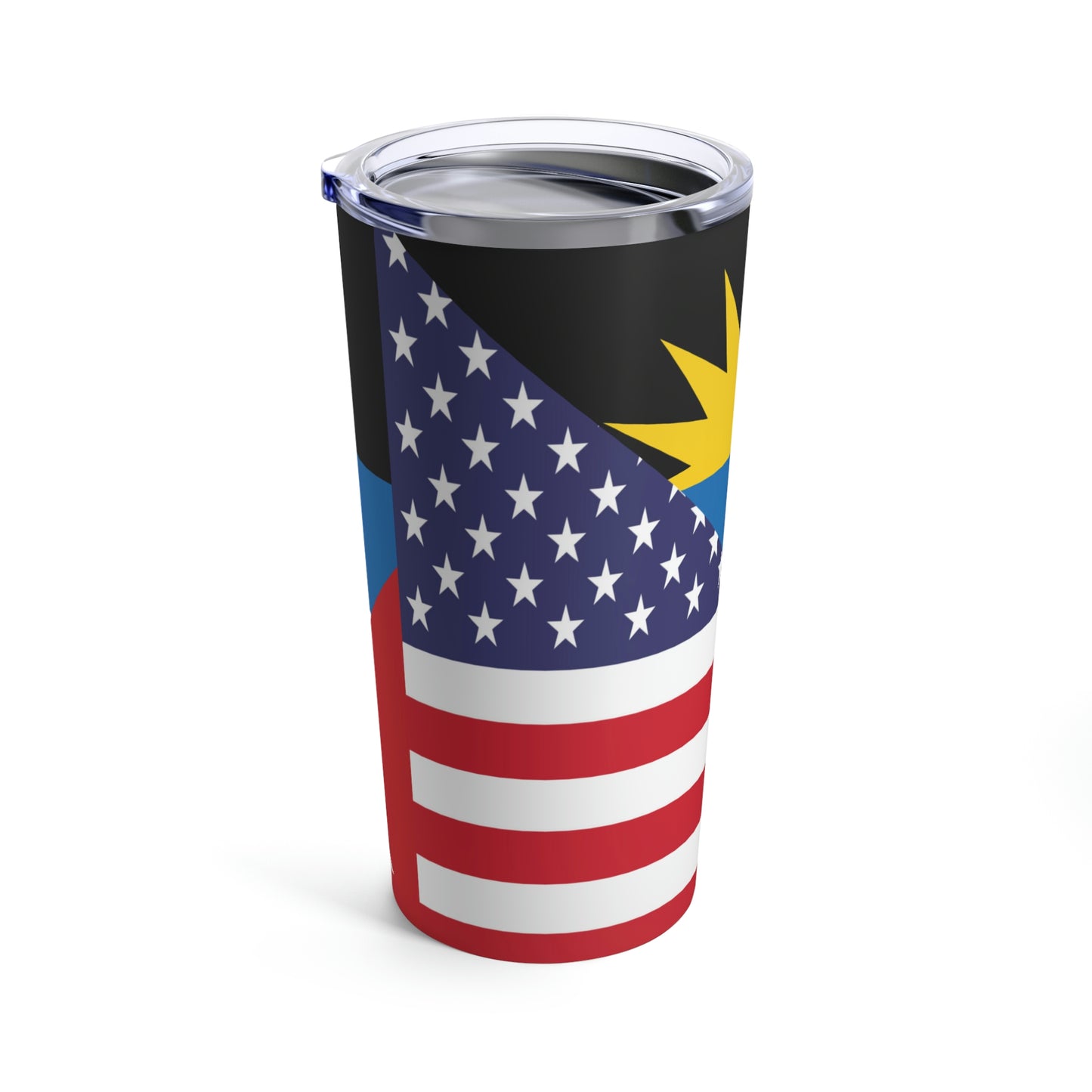 Antigua and Barbuda American Flag Antiguan USA Tumbler 20oz