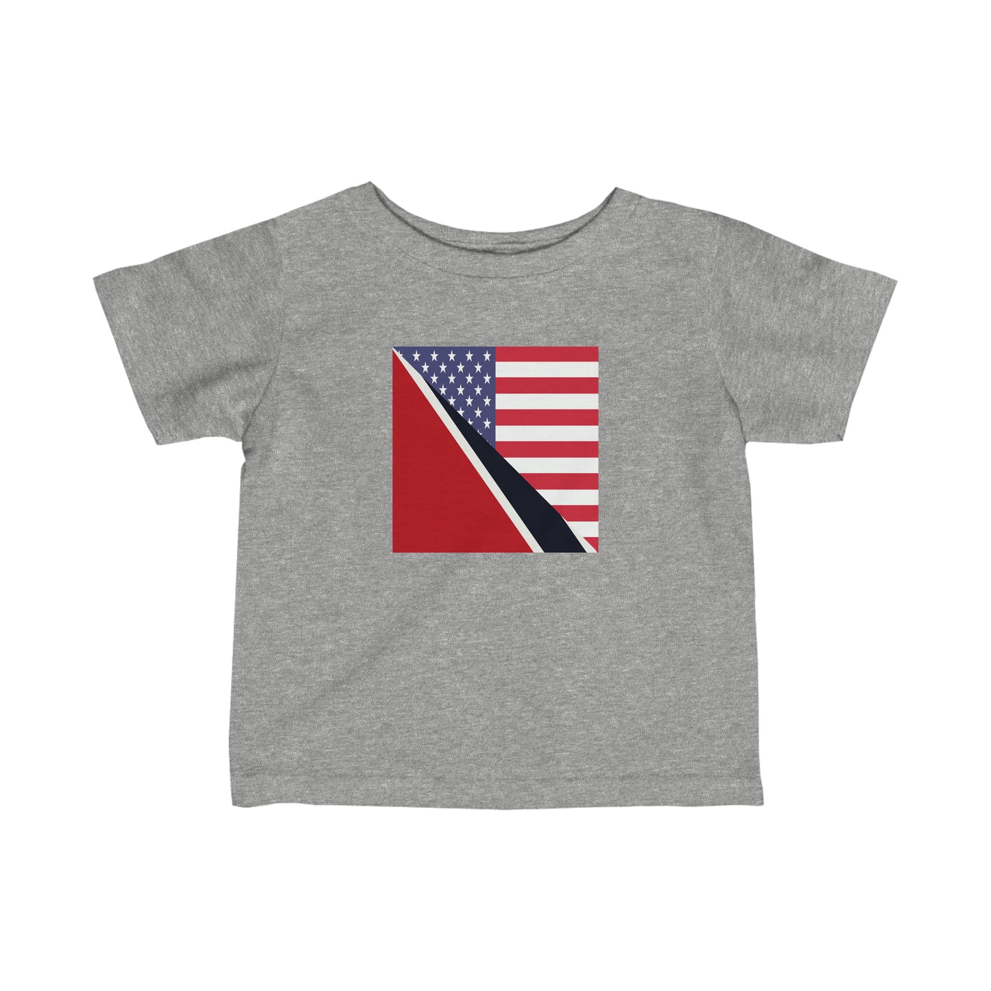 Infant Trinidad American Flag Trini USA Toddler Tee Shirt