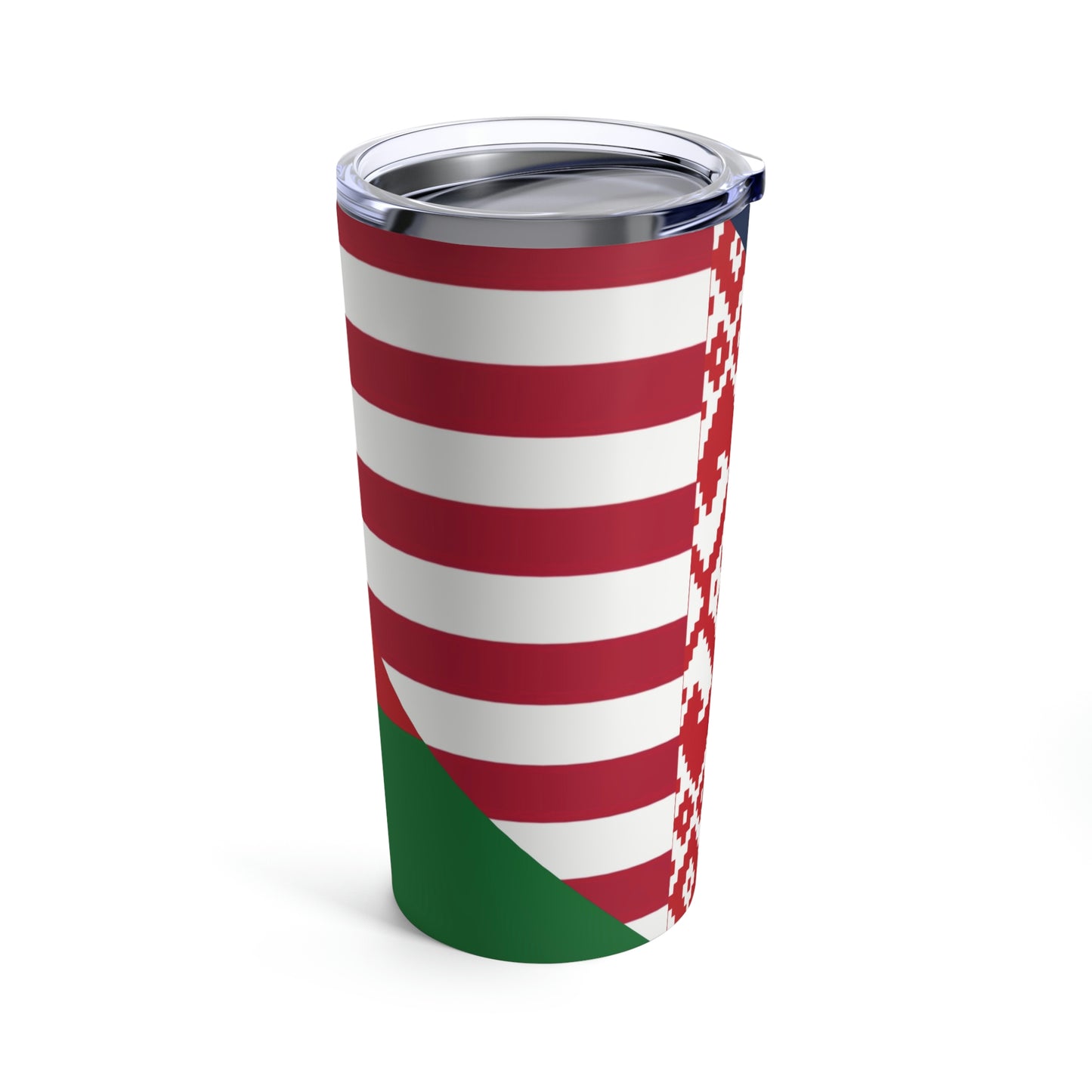 Belarus American Flag Half USA Tumbler 20oz