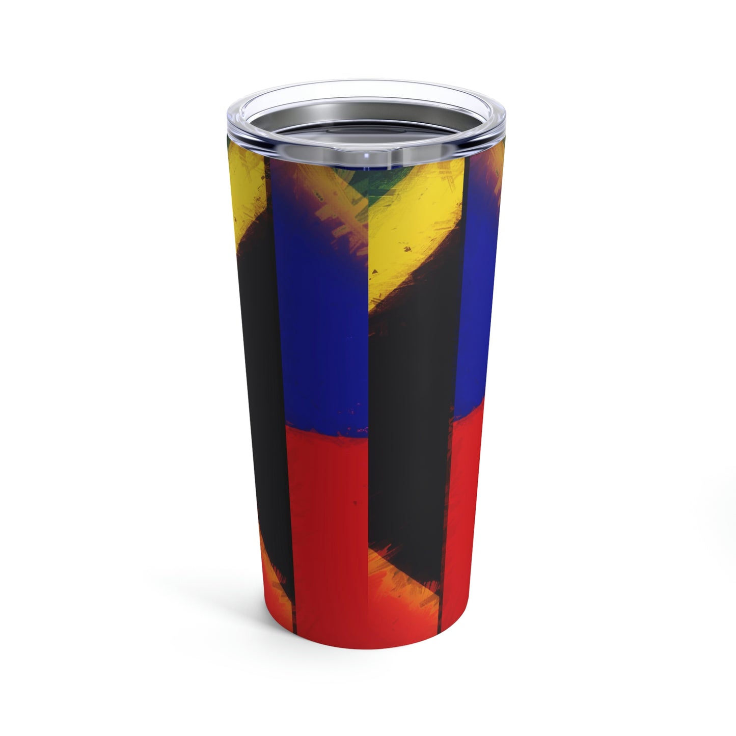 Haitian Jamaican Painted Flag | Haiti Jamaica Tumbler 20oz