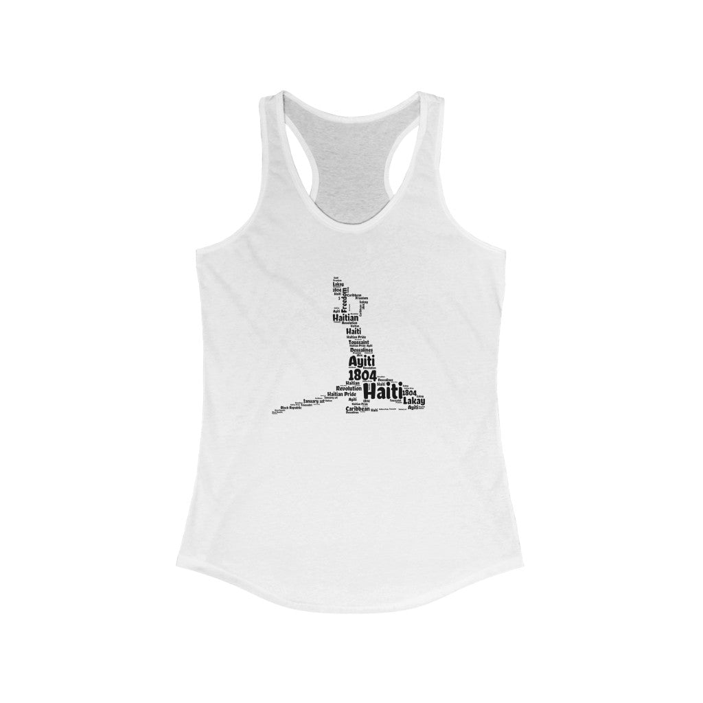 Women’s Neg Mawon Haitian Racerback Tank Top | Neg Marron Haiti Shirt