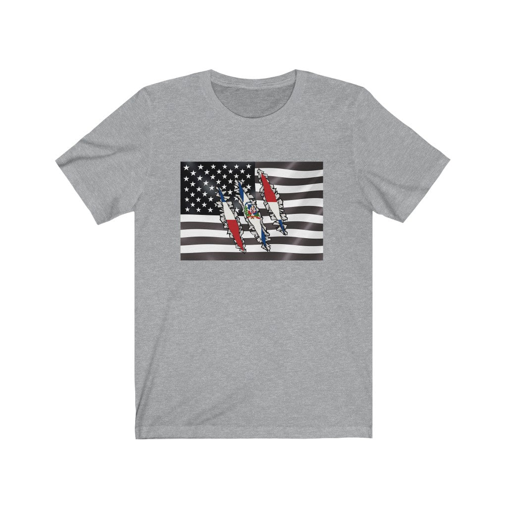 Dominican Republic America Flag T-Shirt | US D.R. Men Women Clothing