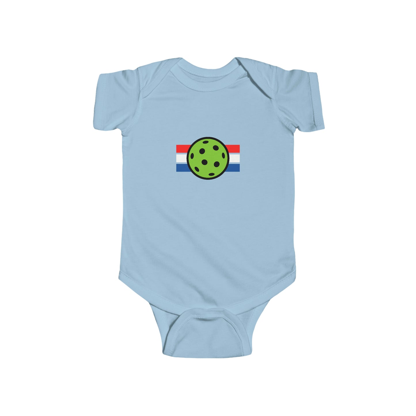 Pickleball USA Pickleballer Ball Baby Bodysuit | Newborn Boy Girl