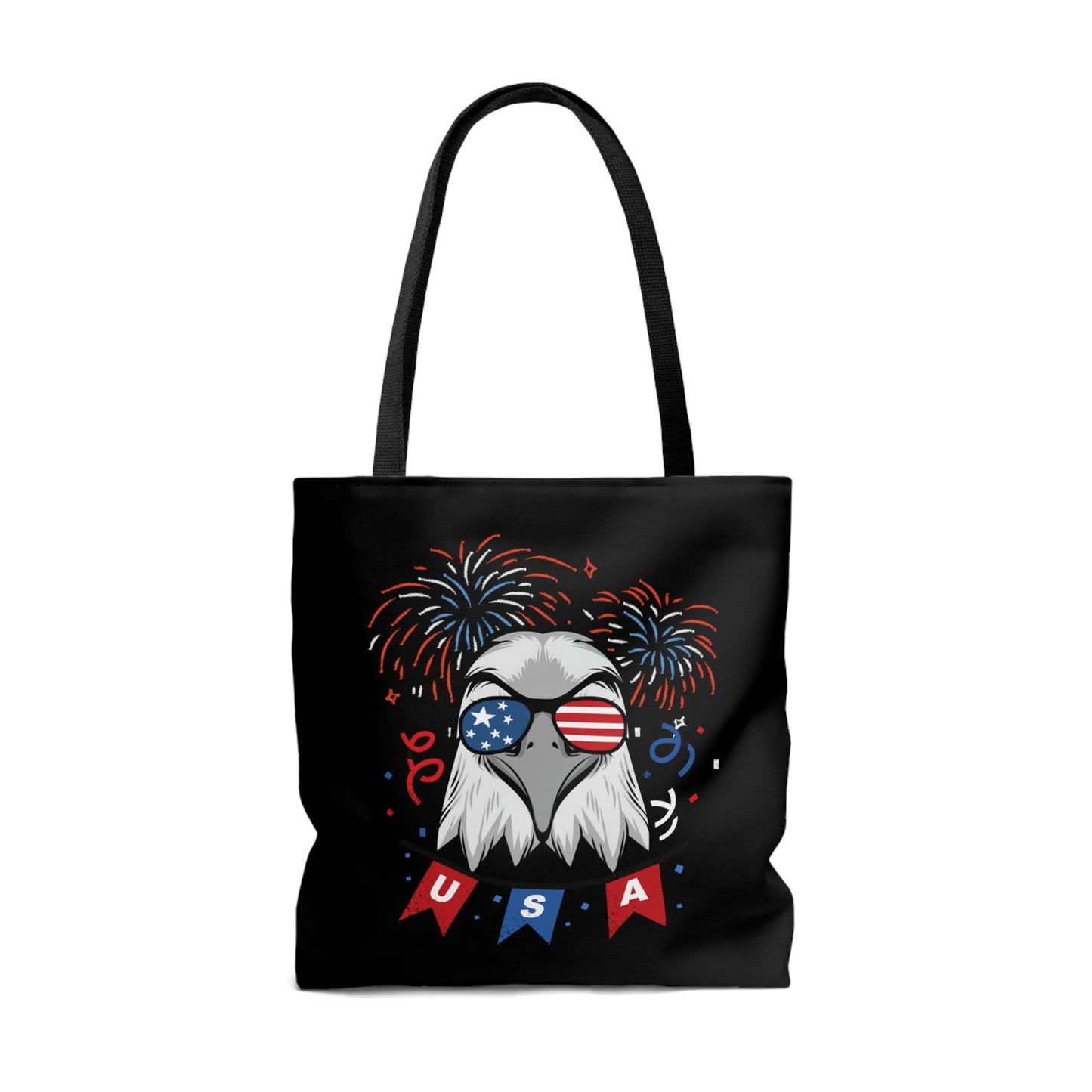 American Bald Eagle USA Flag Tote Bag | Shoulder Bag