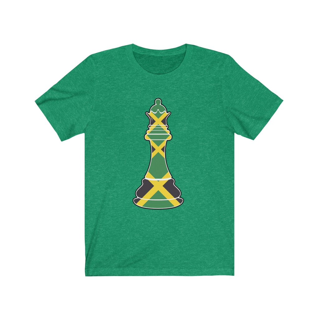 Jamaican Queen Tee | Jamaica Flag Chess Piece