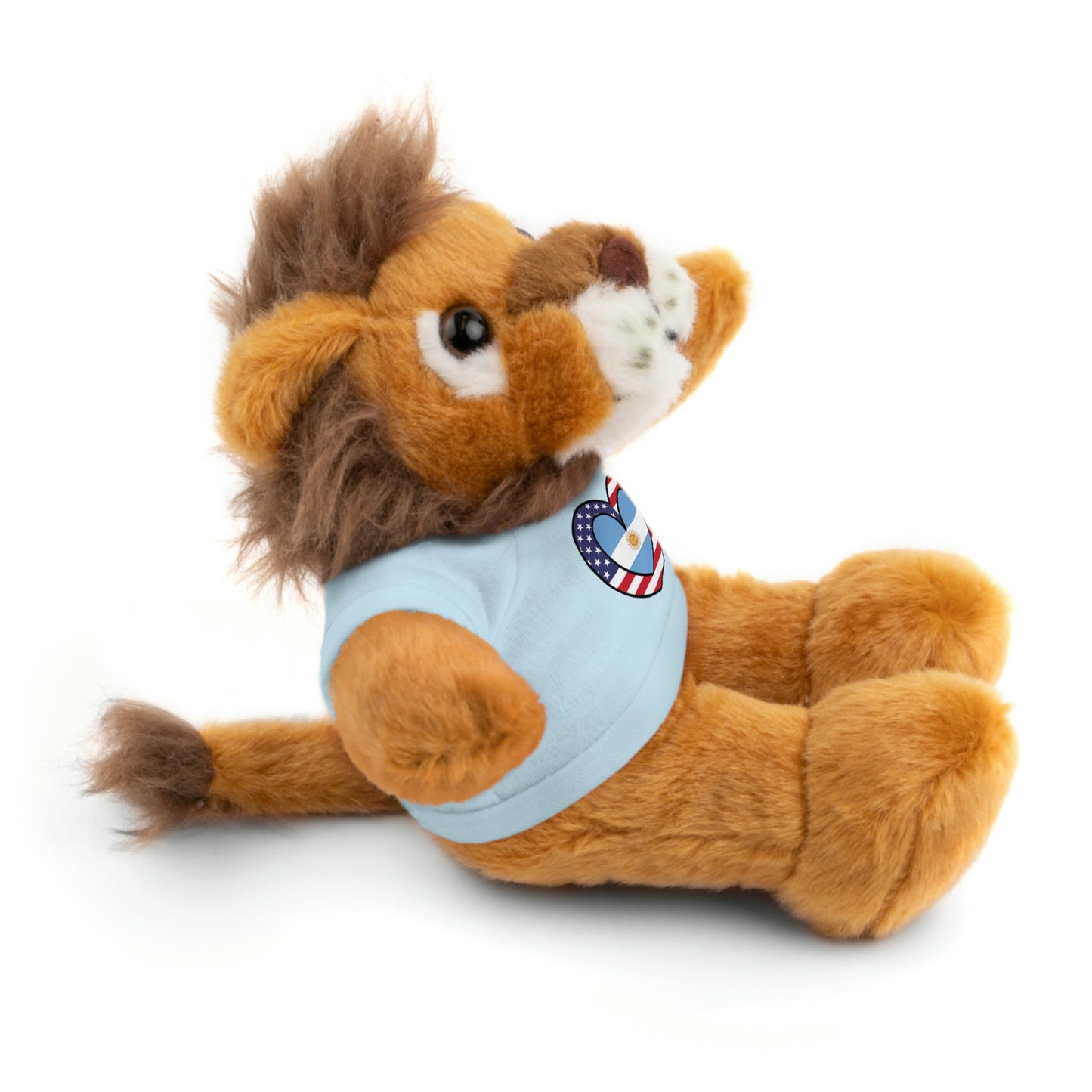 Argentinian American Valentines Day Gift Stuffed Animal | Argentina USA Flag Toy