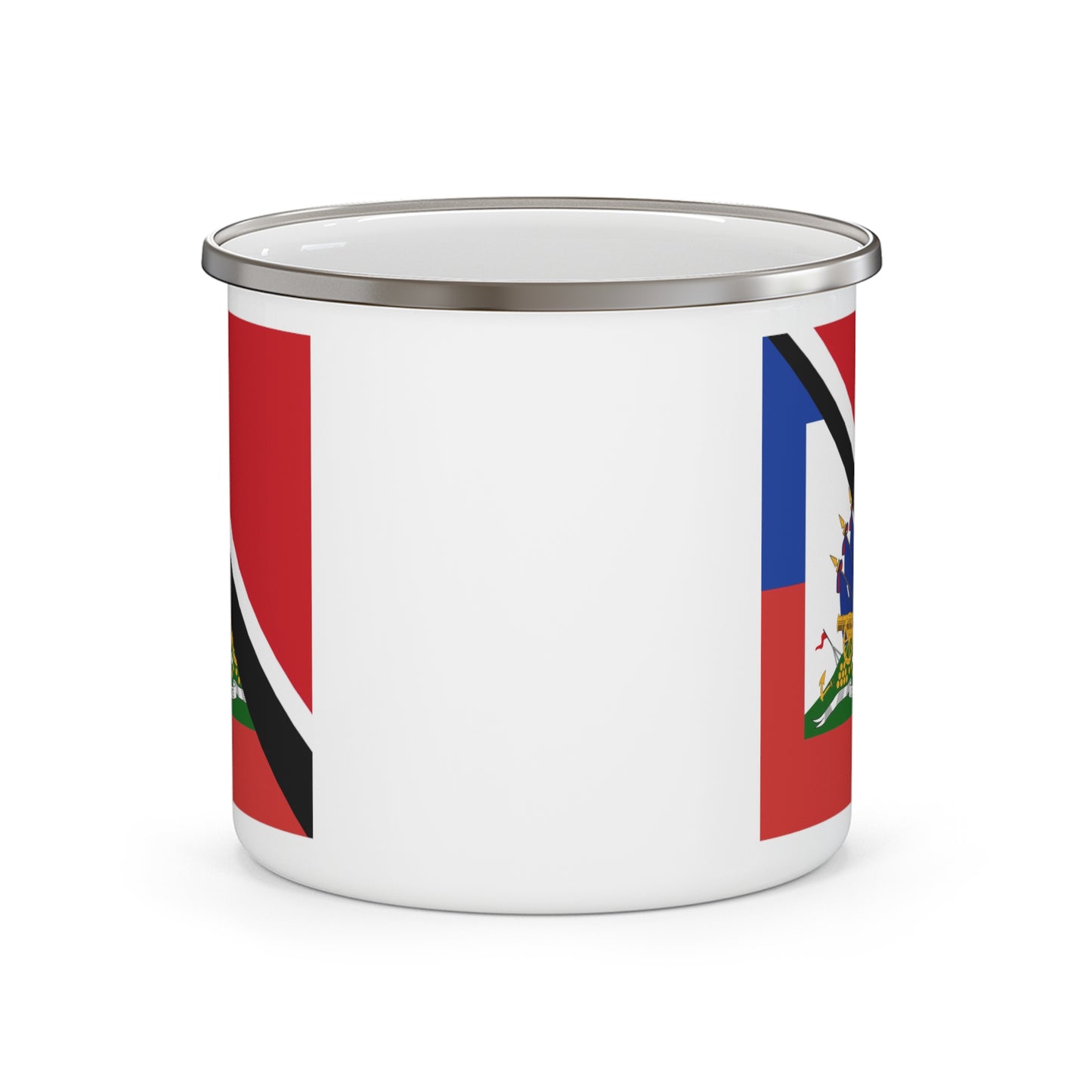 Haitian Trinidad and Tobago Flag Haitian Trini 12oz Enamel Mug