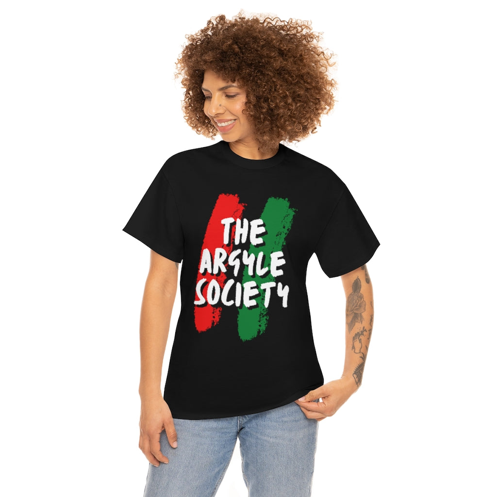 The Argyle Society Red Green Paint T-Shirt | Unisex TAS Tee