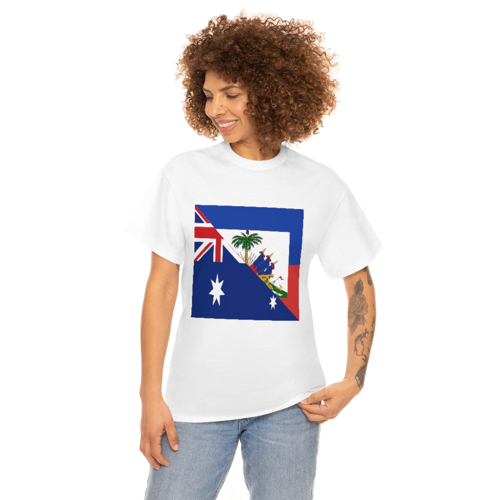 Haitian Australian Flag Tshirt | Unisex Australia Haiti Men Women Shirt