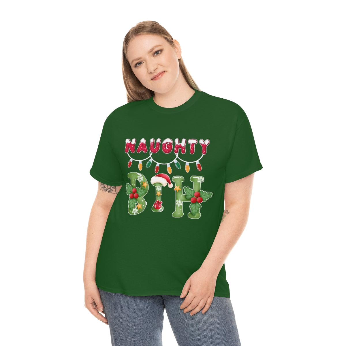 Naughty Bih Christmas Shirt | Unisex X-Mas Holiday Gift T-Shirt