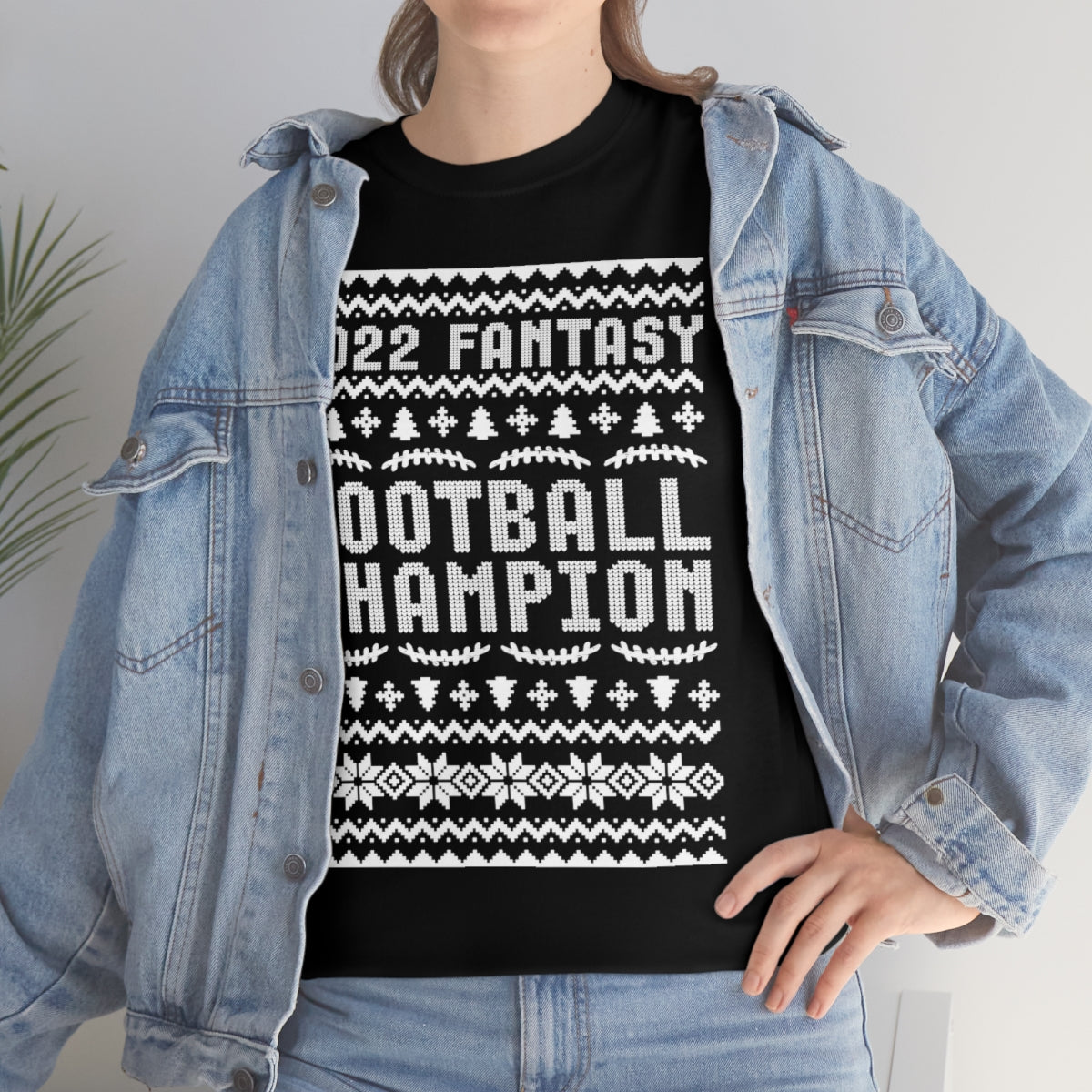 Fantasy Football Champion 2022 Ugly Christmas Tee Shirt | Unisex Champ T-Shirt