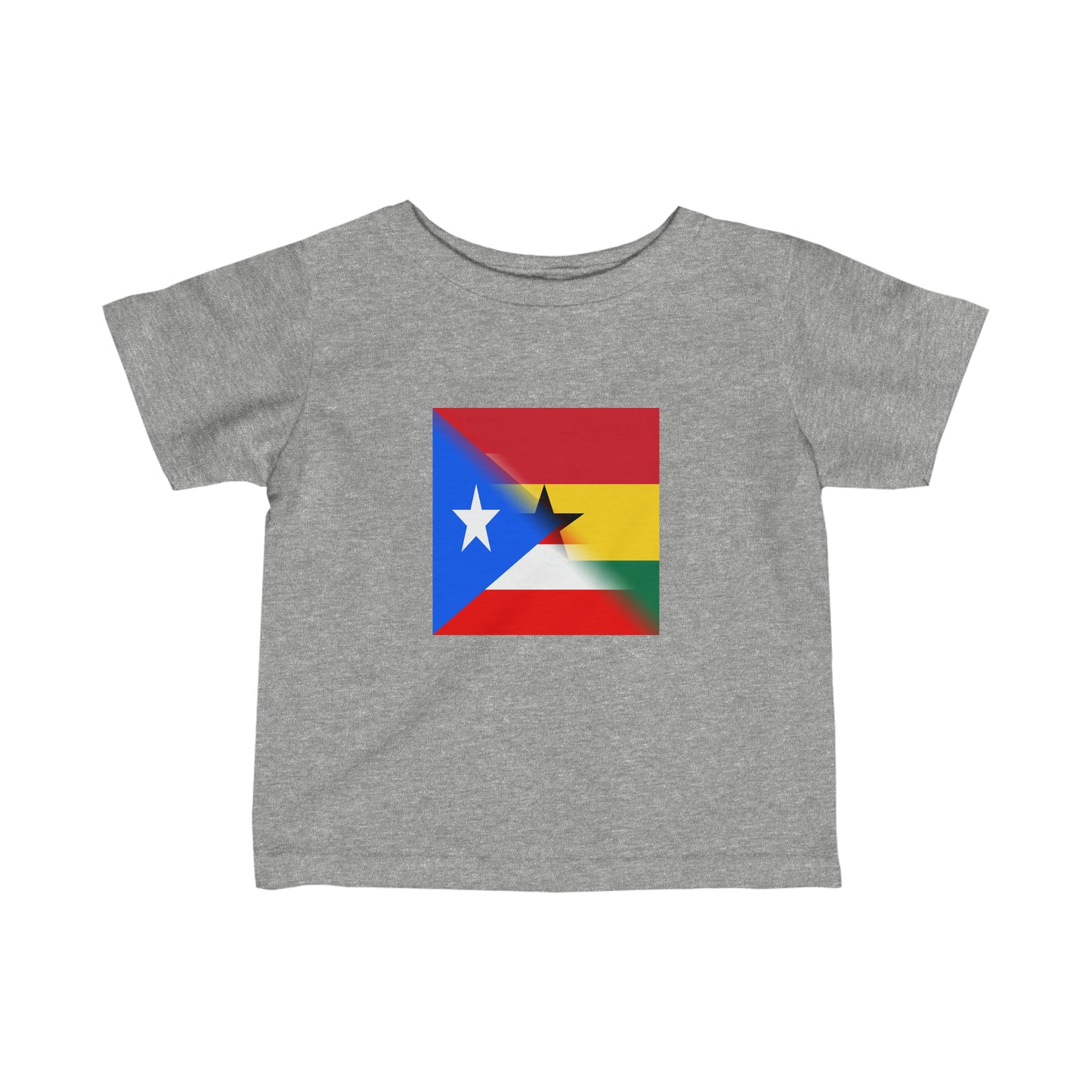 Infant Puerto Rican Ghanaian Flag PR Ghana Toddler Tee Shirt