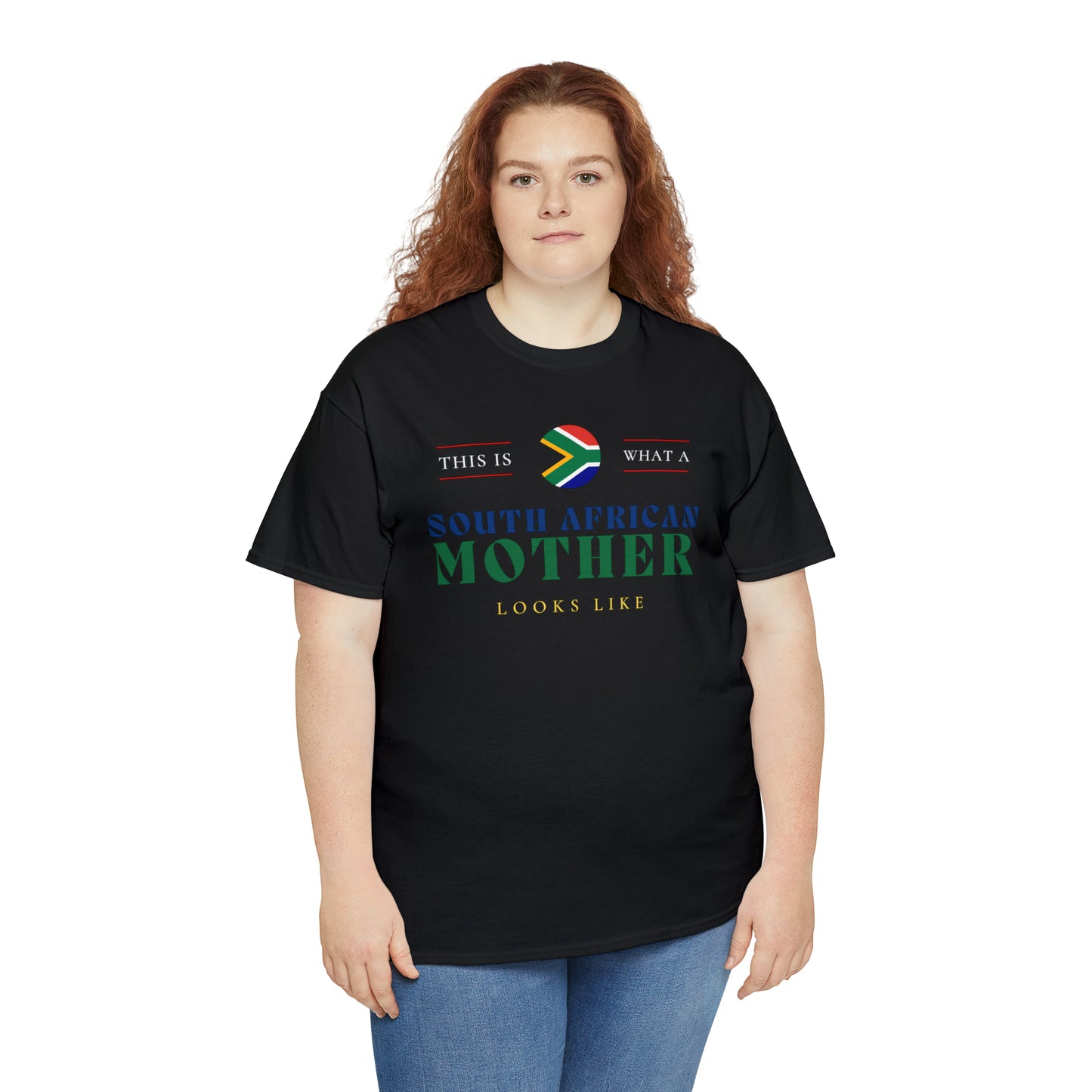 South African Mother Looks Like Africa Flag Mothers Day T-Shirt | Unisex Tee Shirt