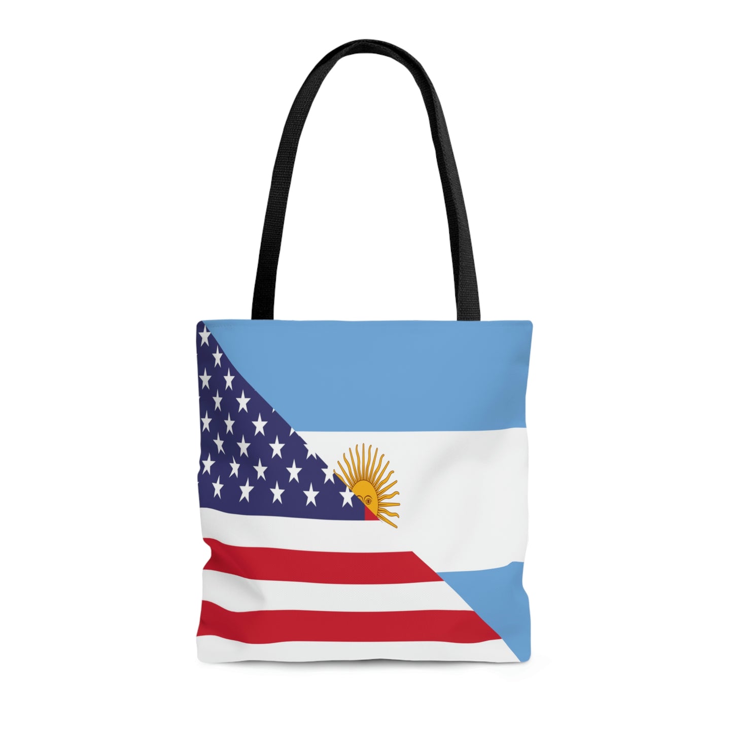 Argentina American Flag Argentinian USA Half Tote Bag | Shoulder Bag