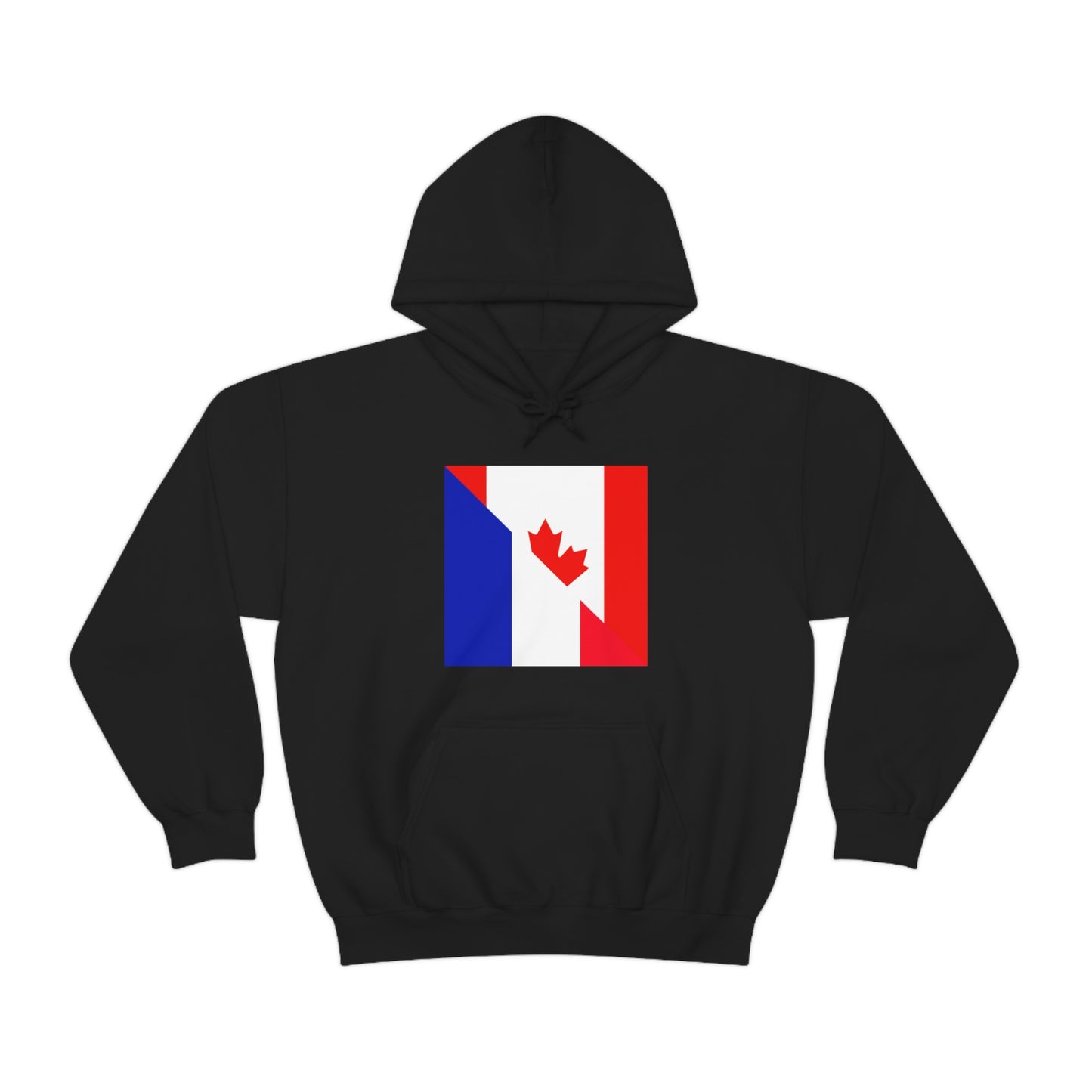 French Canadian Flag Hoodie | Unisex Half Canada France Pullover