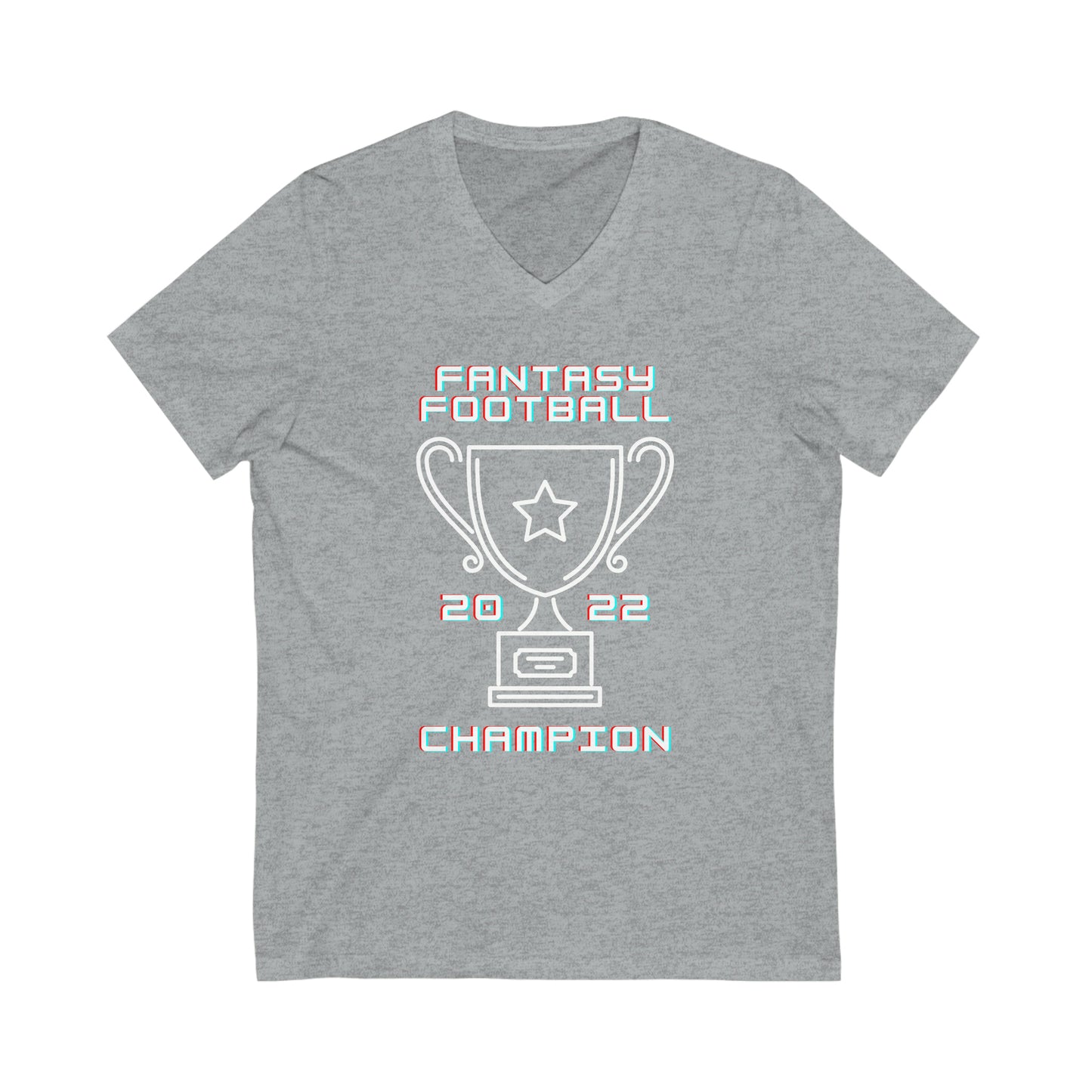 Fantasy Football Champion 2022 V-Neck T-Shirt | Unisex Vee Shirt