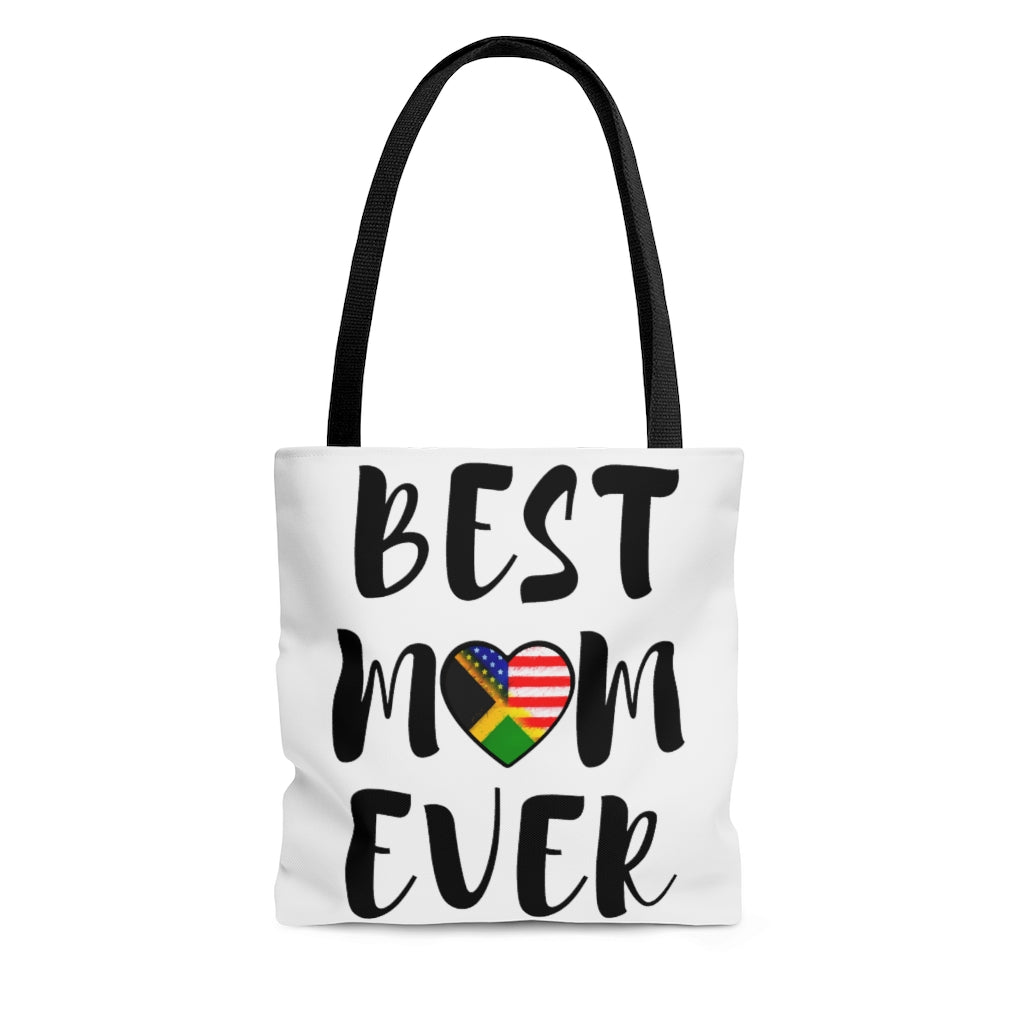 Best Mom Ever Jamaican-American Tote Bag