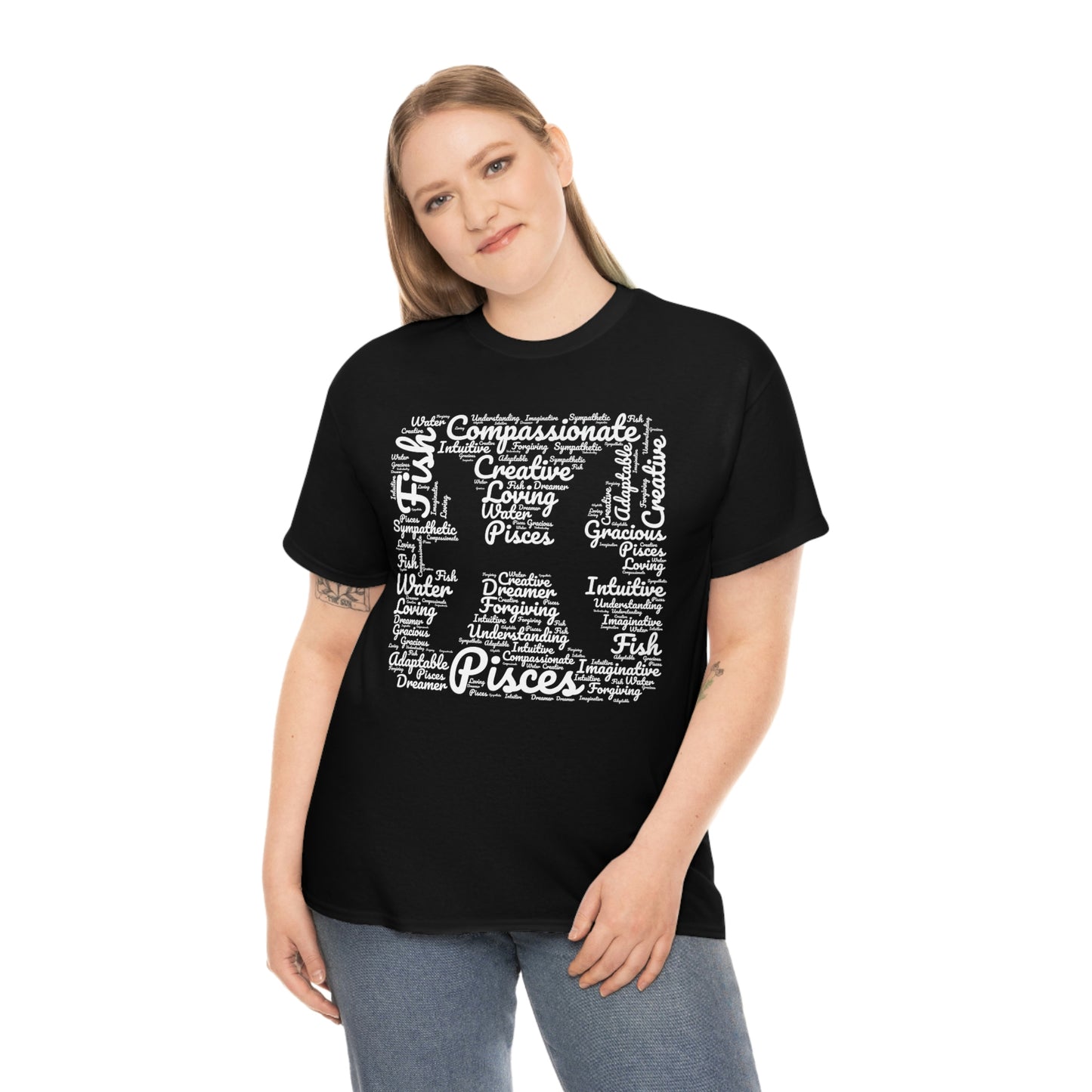 Pisces Zodiac Sign Tee Shirt | Astrology Shapecloud Men Women Clothing